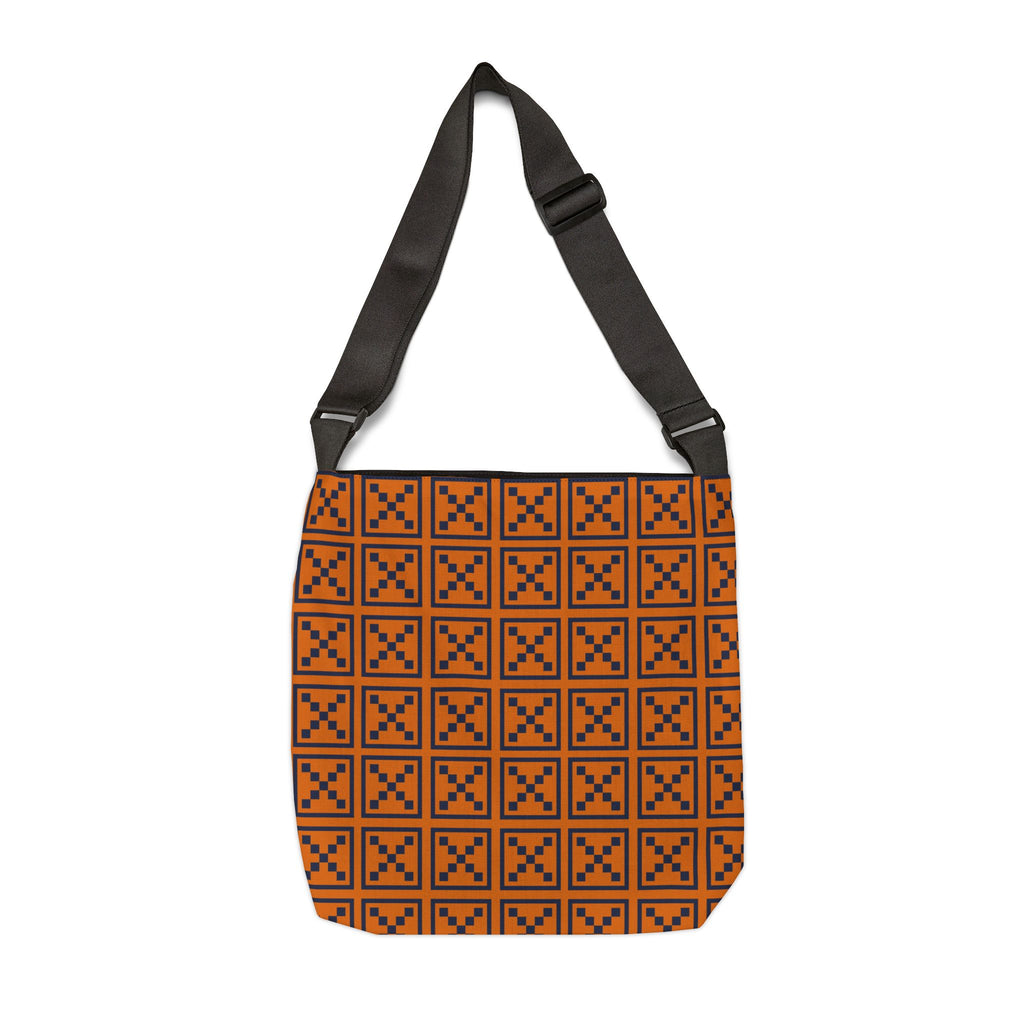 Stylish Adjustable Tote Bag, Trendy Cross-Patterned Bag, Everyday Canvas Tote, Perfect for Shopping, Eco-Friendly Gift Idea