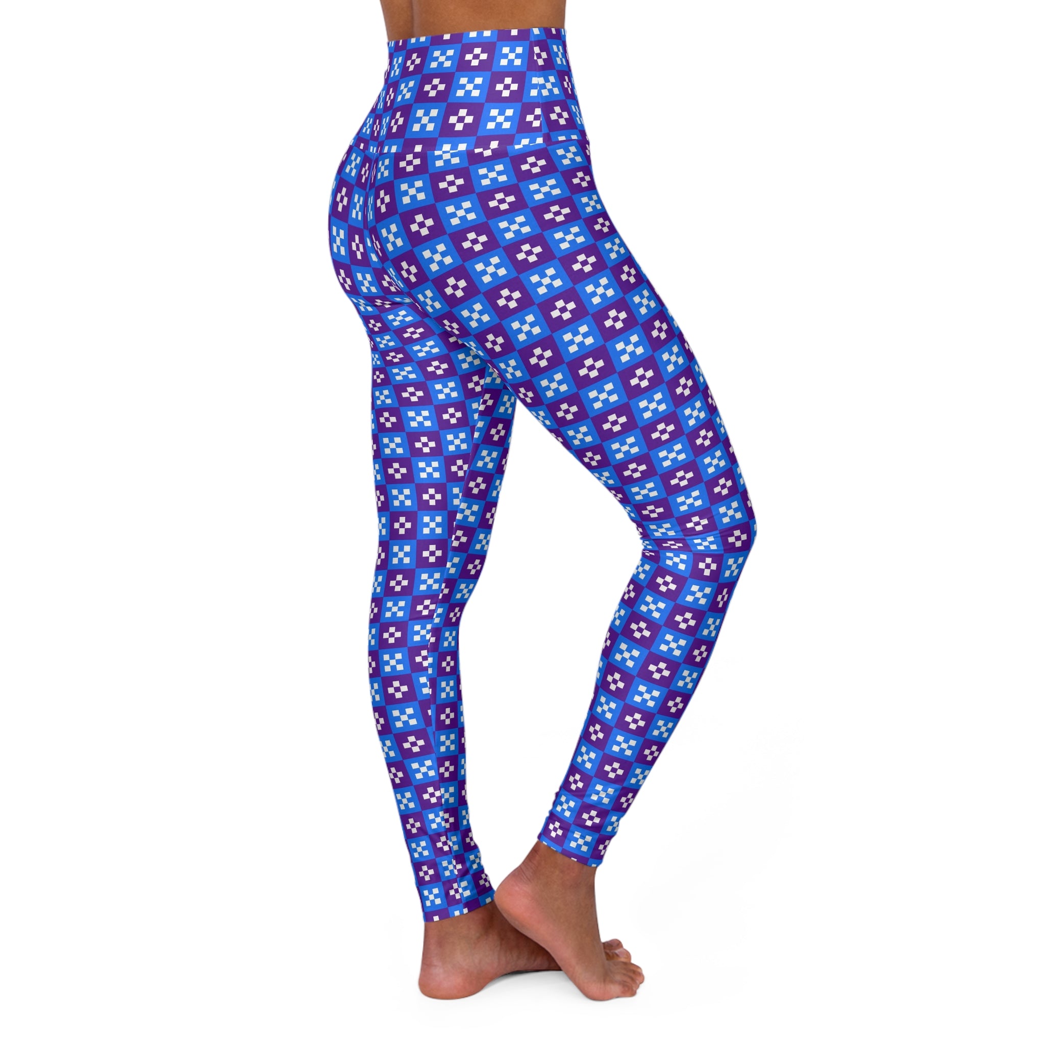 High Waisted Yoga Leggings - Colorful Fitness Pants for Wellness, Yoga, and Casual Wear, Workout Leggings, Athleisure, Gym Tights