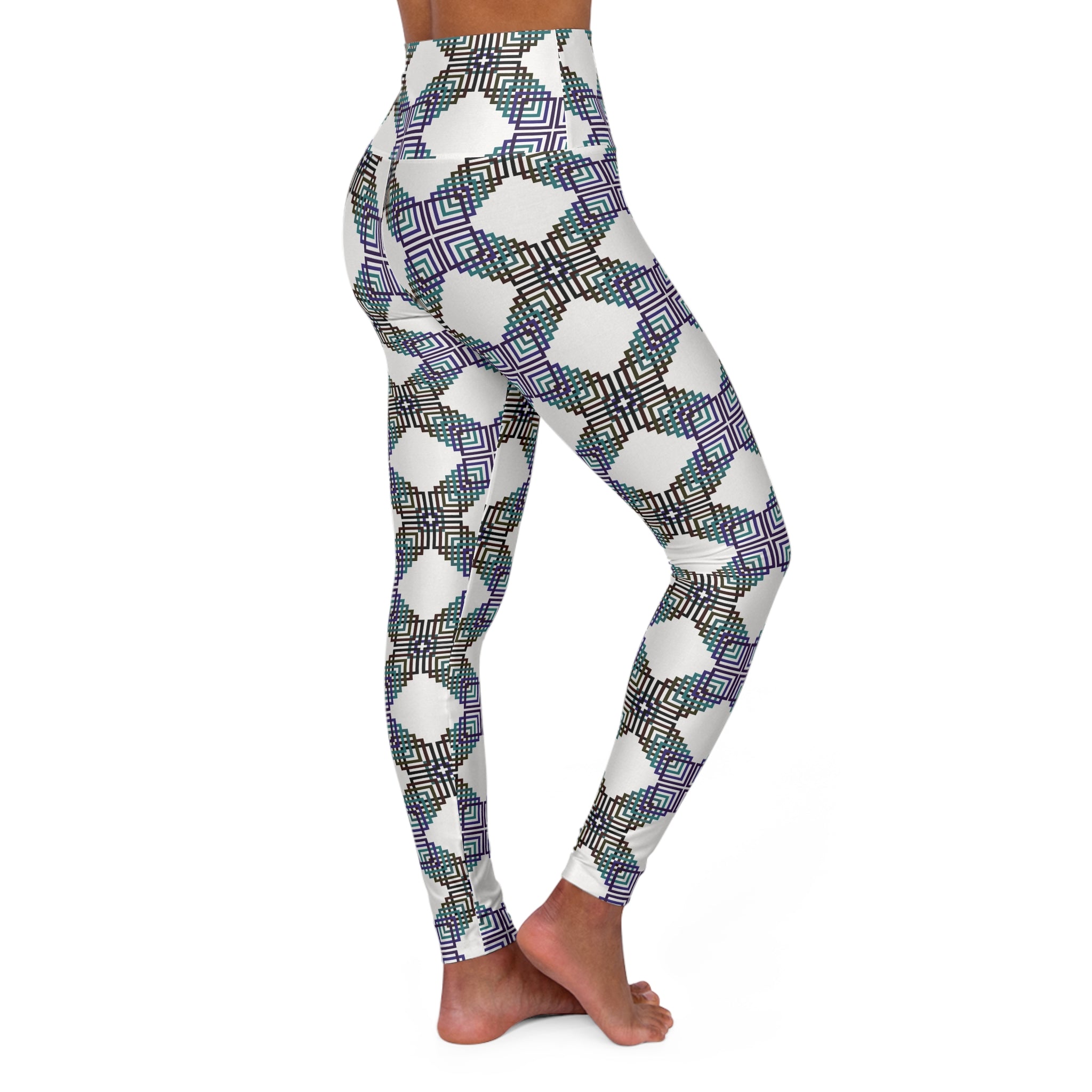 High Waisted Yoga Leggings, Colorful Workout Leggings, Fitness Leggings, Activewear for Women, Yoga Outfit, Casual Leggings