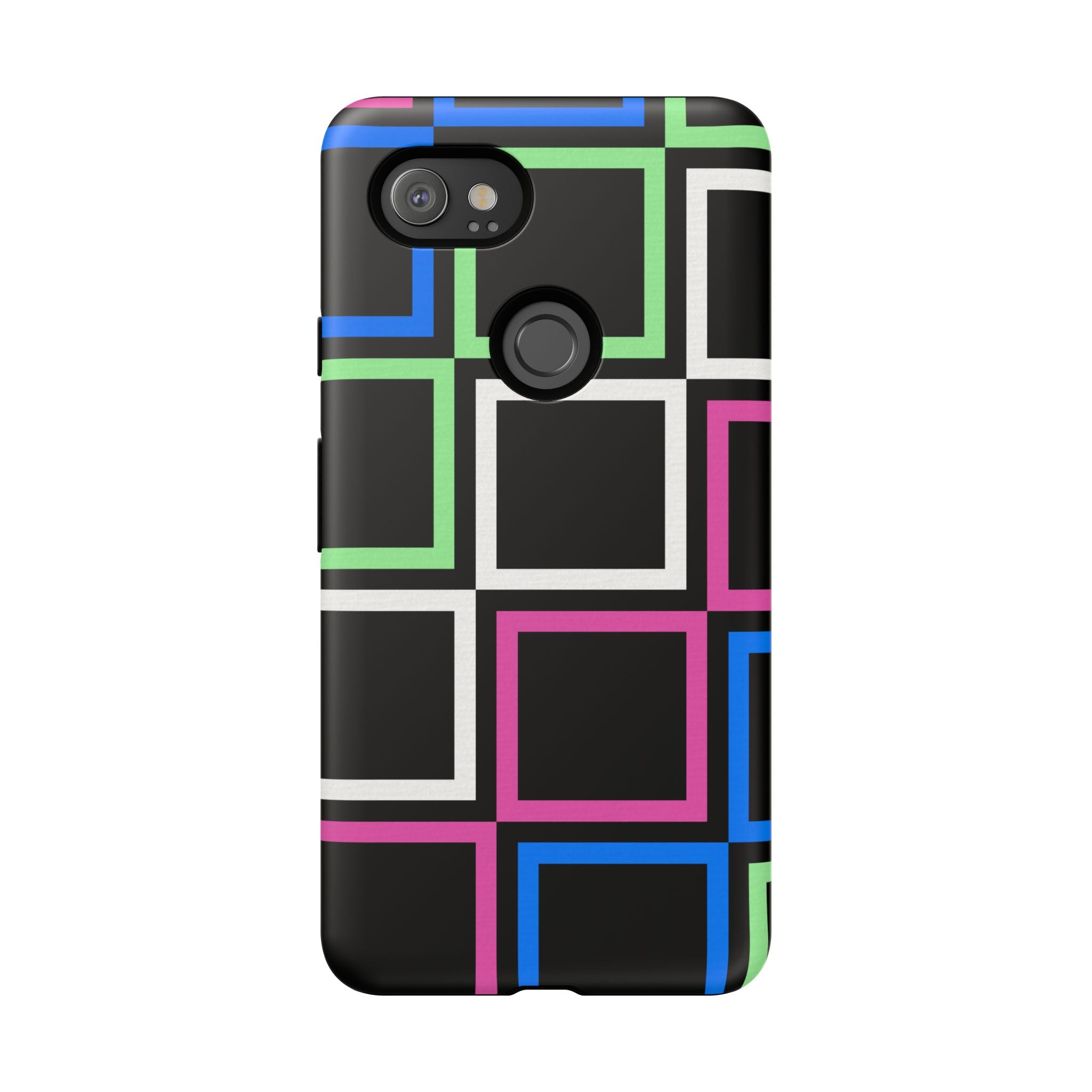Colorful Geometric Phone Case - Tough Cases, Durable Cover, Stylish Accessory, Gift for Her, Tech Lover