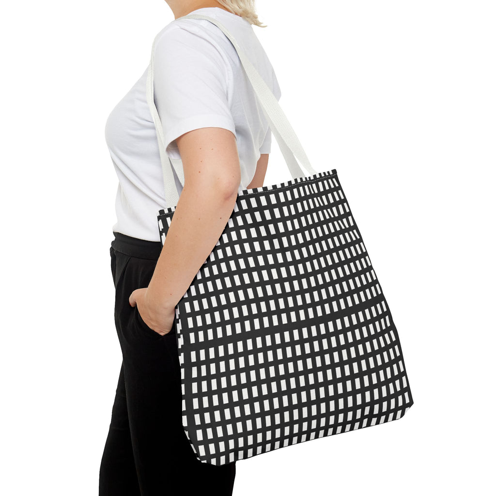 Stylish Geometric Tote Bag, Modern Shopper, Beach Bag, Gift for Her, Eco-Friendly Grocery Bag, Art Print Handbag