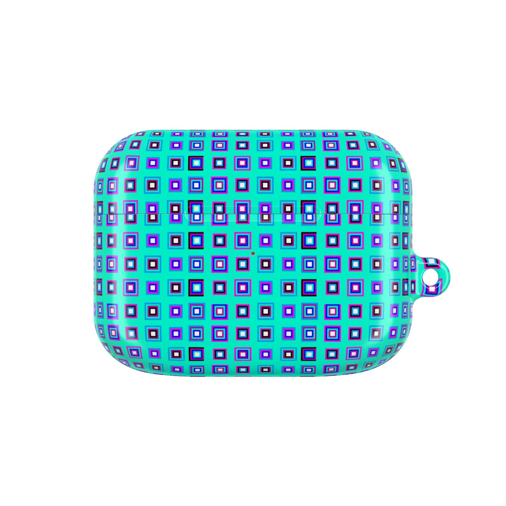 Stylish AirPod Cases with Colorful Geometric Design, Cute AirPod Cover, Trendy Tech Accessory, Gift for Music Lovers