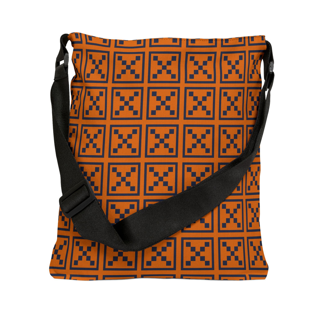 Stylish Adjustable Tote Bag, Trendy Cross-Patterned Bag, Everyday Canvas Tote, Perfect for Shopping, Eco-Friendly Gift Idea