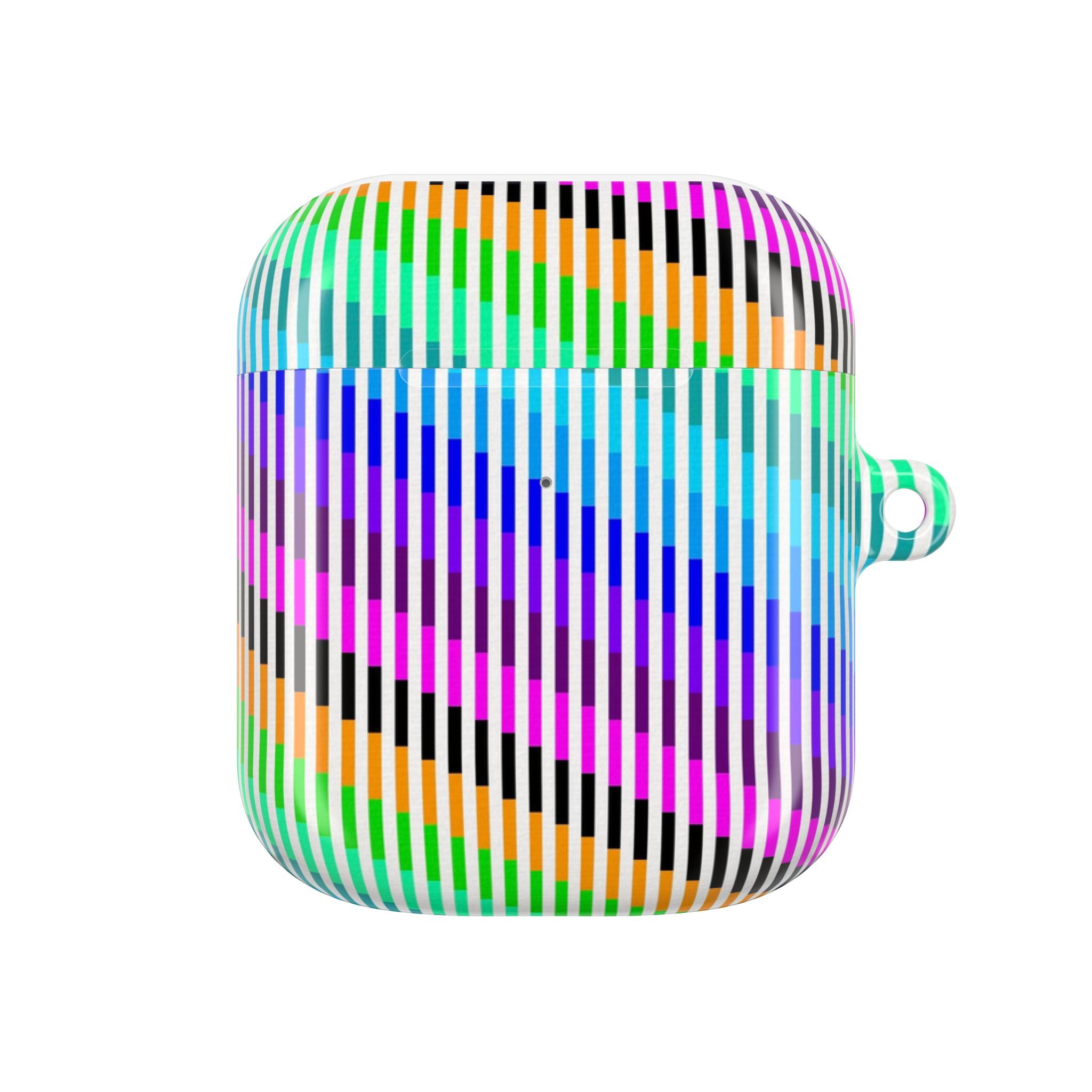 Colorful Rainbow AirPod Case Cover, Trendy Protection, Gift for Music Lovers, Fun Accessory, Summer Vibes, Unique Design