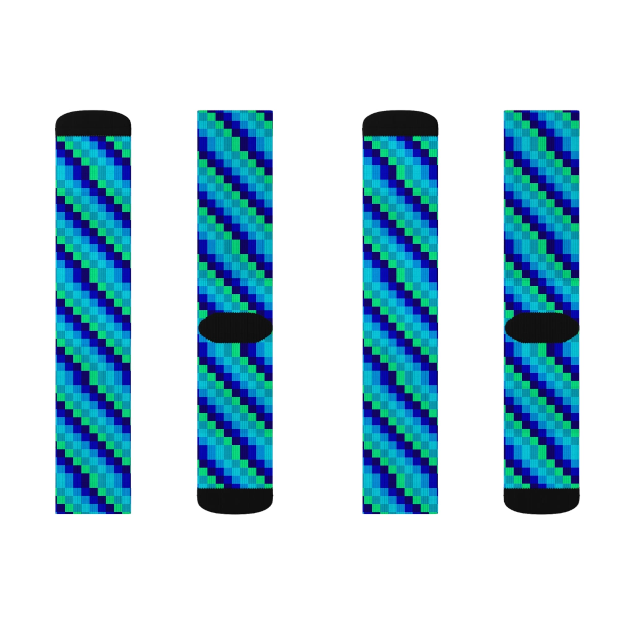 Colorful Geometric Sublimation Socks, Comfortable Fashionable Socks, Unique Gift Socks, Playful Pattern Socks, Cozy Trendy Socks