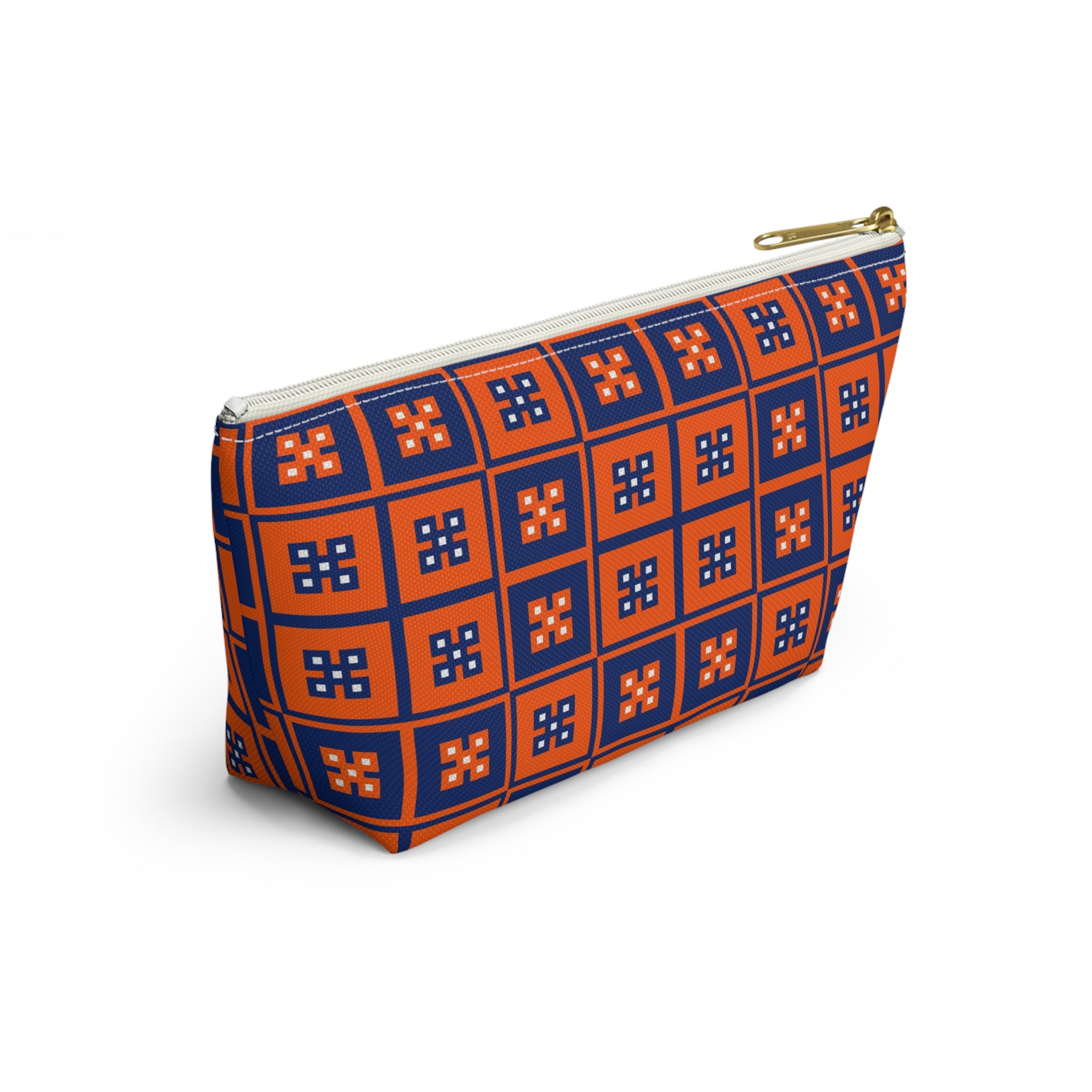 Vibrant T-bottom Accessory Pouch for Essentials, Makeup Organizer, Travel Bag, Gift for Friends, Eco-friendly Design