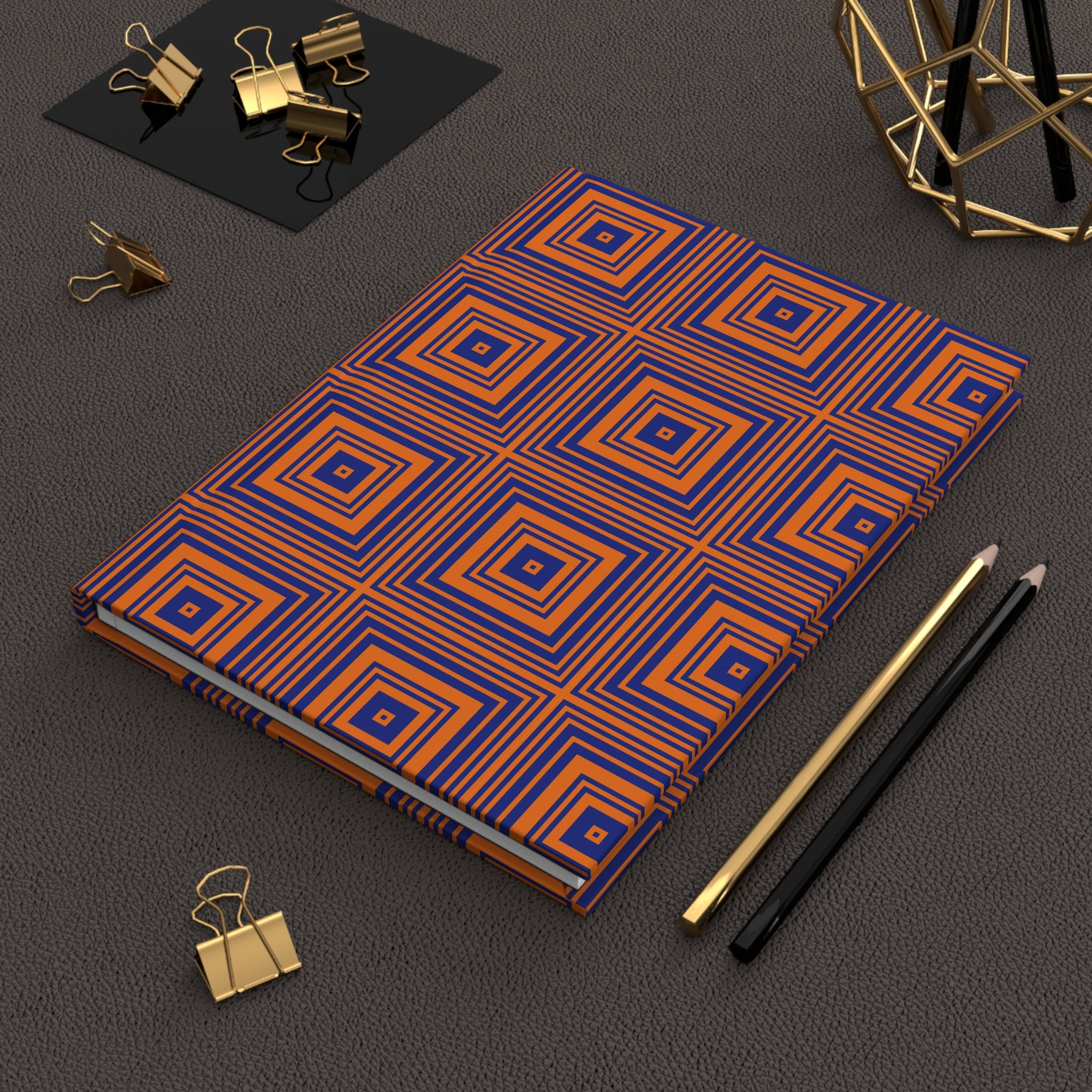 Stylish Hardcover Journal with Geometric Pattern, Perfect Gift for Writers, Students, and Artists, Festive Holiday Notebook, Creative [...]