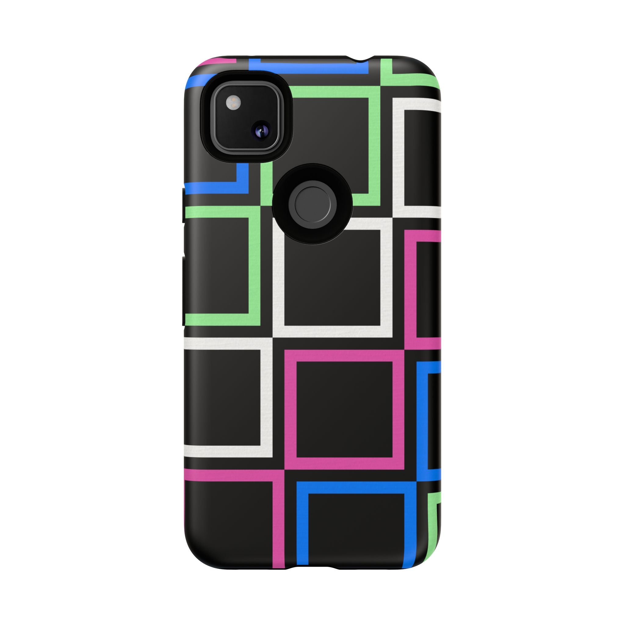 Colorful Geometric Phone Case - Tough Cases, Durable Cover, Stylish Accessory, Gift for Her, Tech Lover