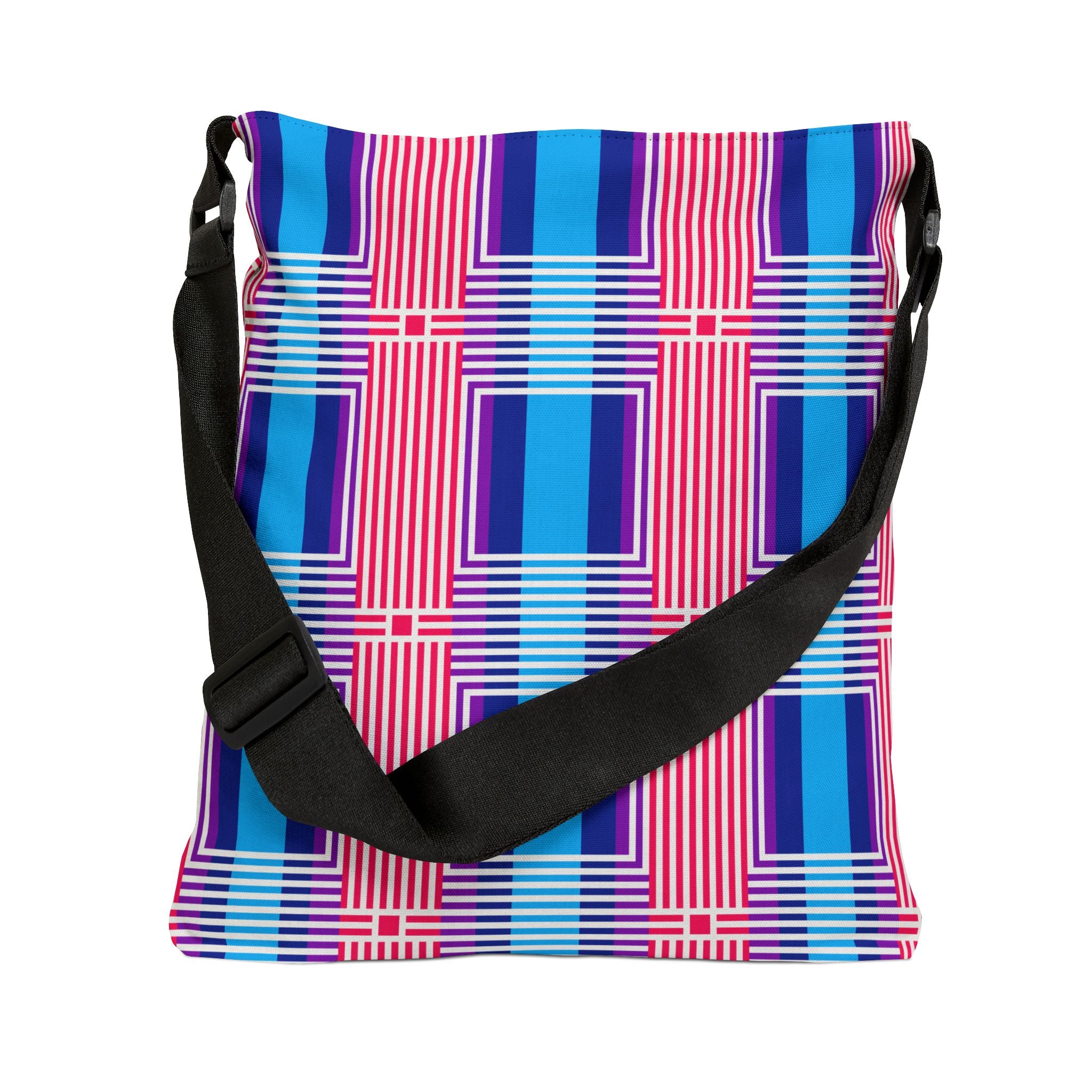 Vibrant Adjustable Tote Bag - Stylish Everyday Carryall, Shopping Bag, Beach Bag, Gift for Her, Festival Accessory, Patterned Handbag