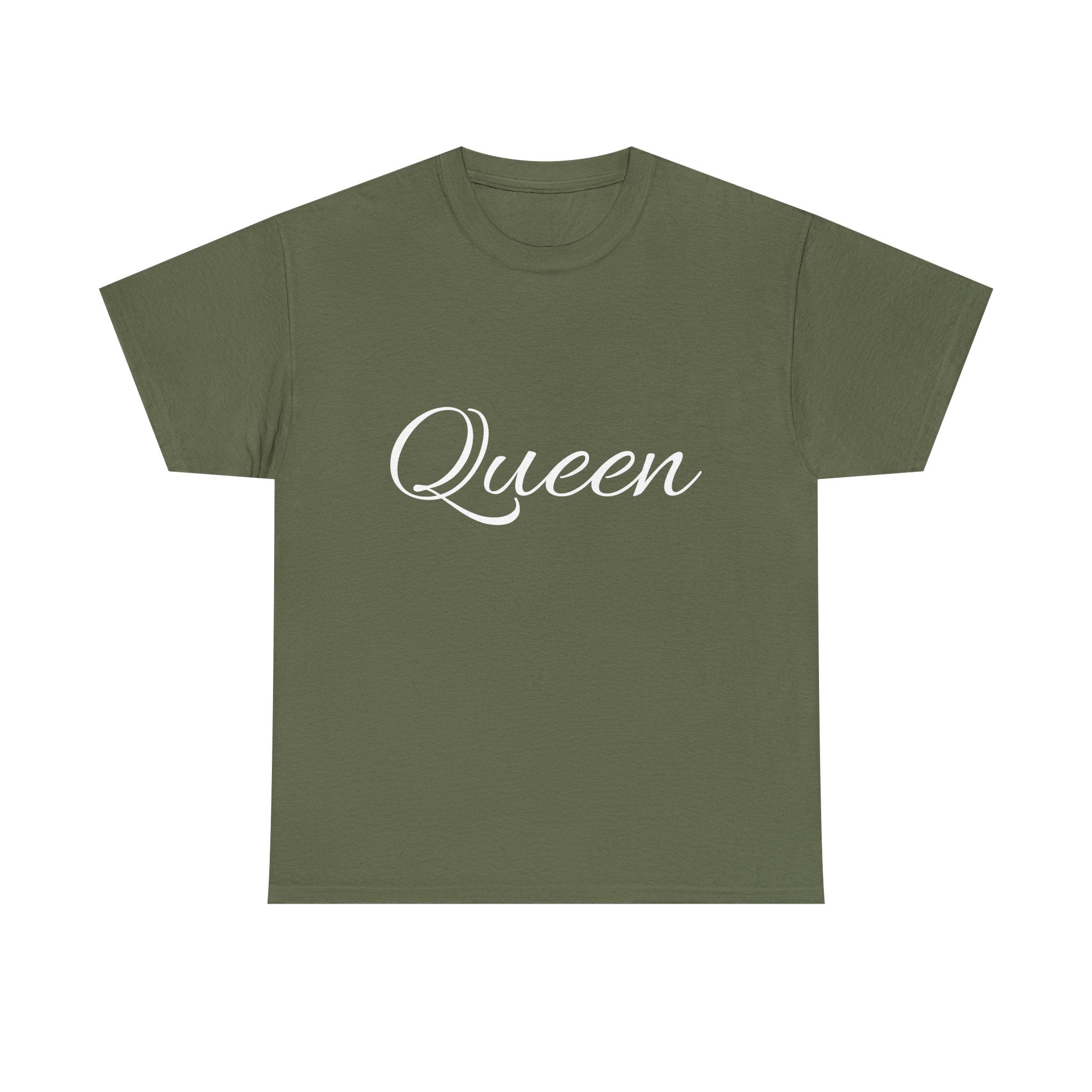 Queen Unisex Heavy Cotton Tee, Stylish Tee, Gift for Her, Casual Wear, Birthday Gift, Women’s Fashion
