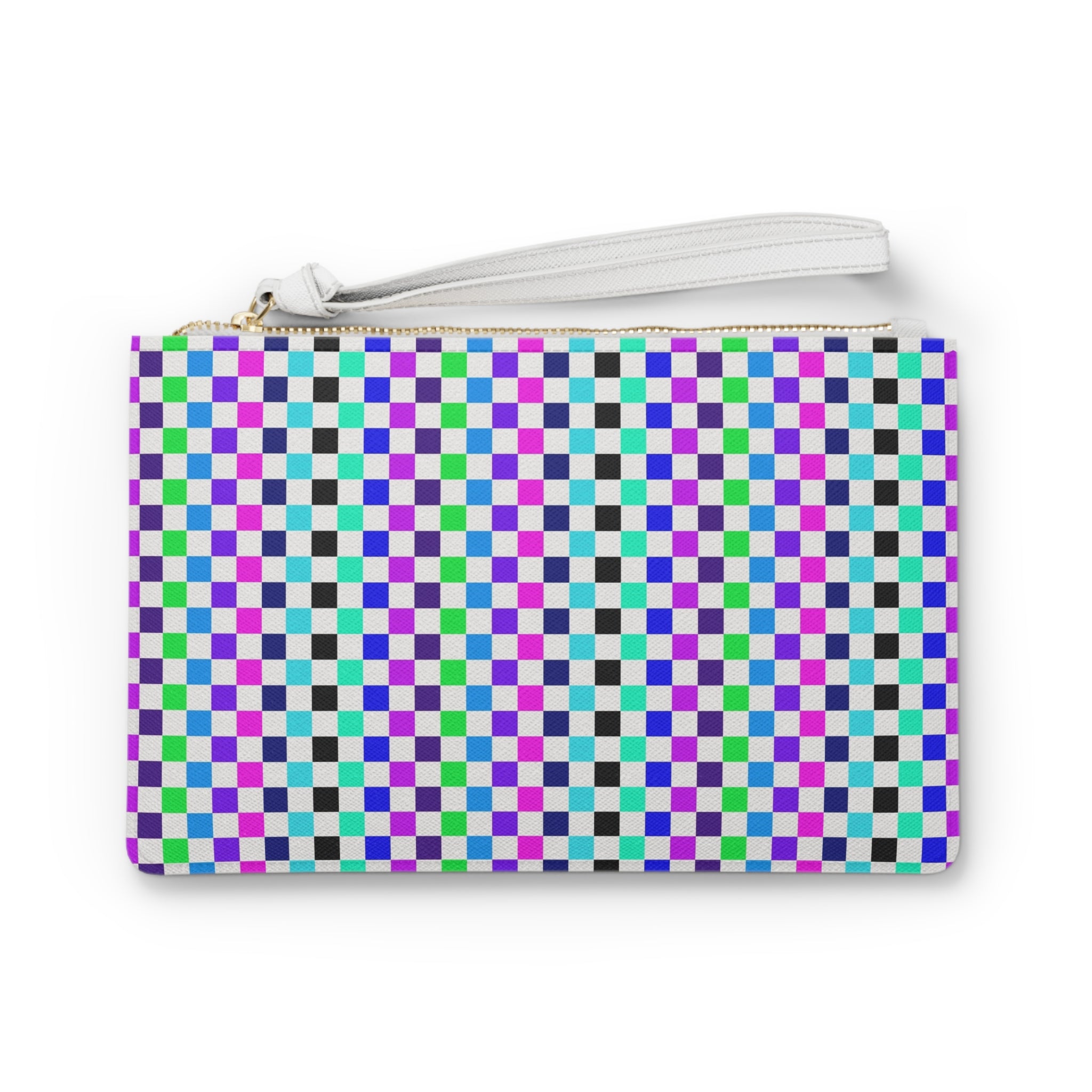 Colorful Checkered Clutch Bag - Stylish Purse for Events, Festivals, or Everyday Use, Fashion Accessory, Gift for Her, Cosmetic Case, [...]