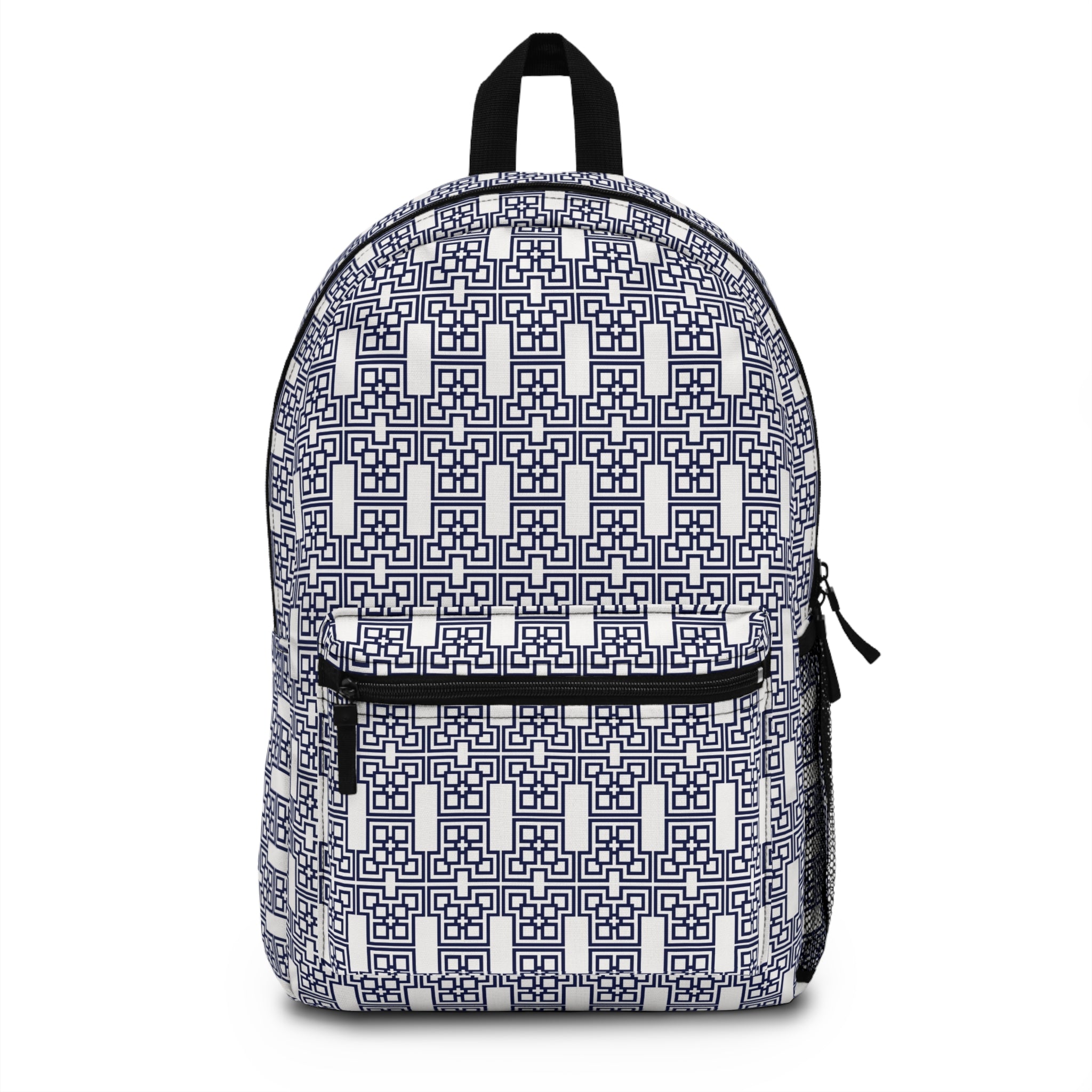 Stylish Backpack with Geometric Design | Trendy School Bag, Travel Backpack, Casual Daypack, Gift for Students, Unique Travel Accessory