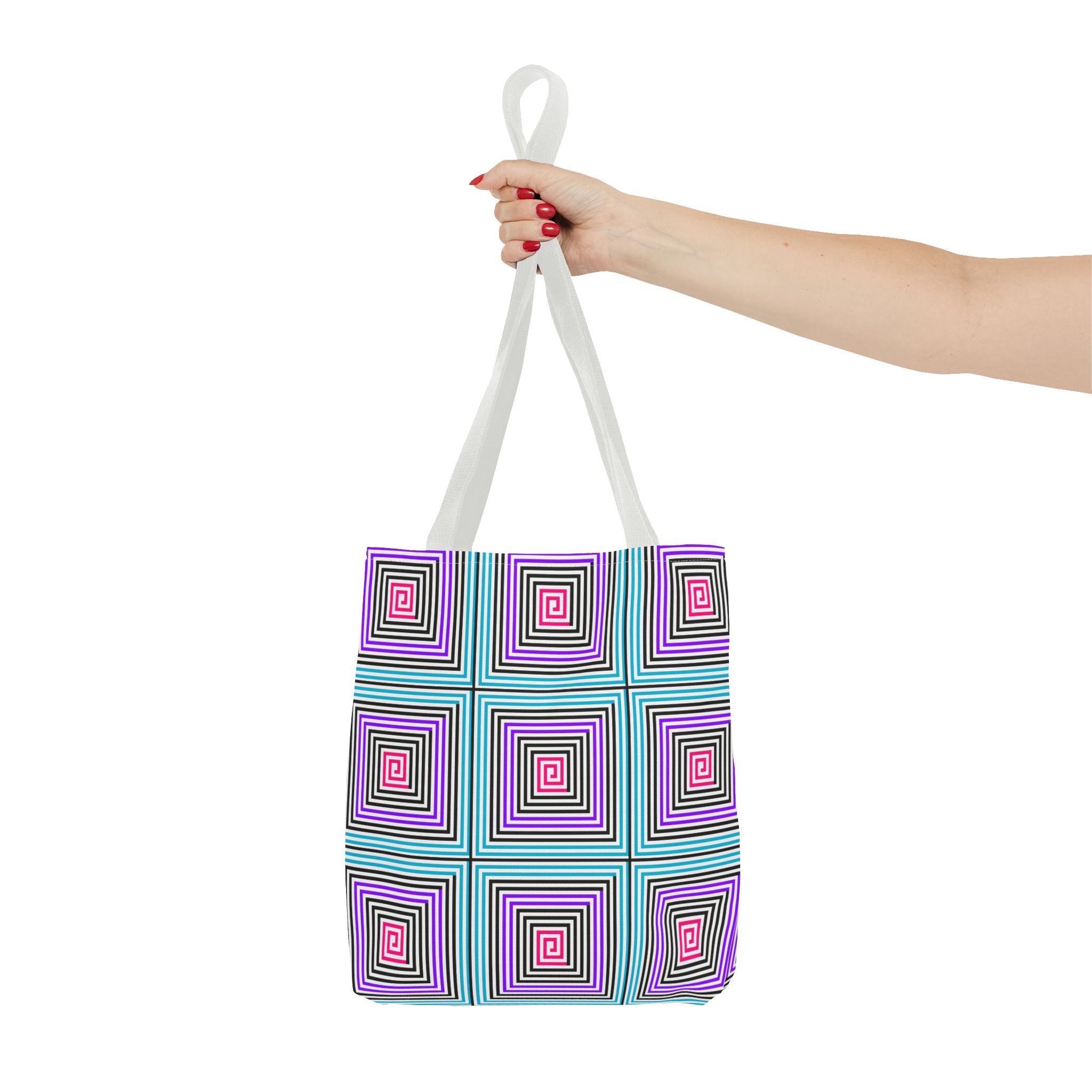 Colorful Spiral Pattern Tote Bag - Stylish Everyday Accessory, Eco-Friendly Shopping Bag, Gift for Her, Boho Tote, Summer Essentials