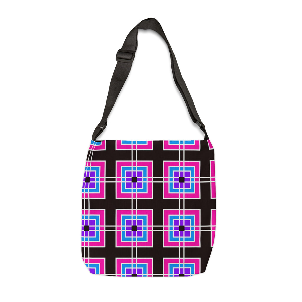 Colorful Geometric Adjustable Tote Bag, Stylish Handbag for Everyday Use, Shopping Bag, Casual Tote, Unique Gift Idea