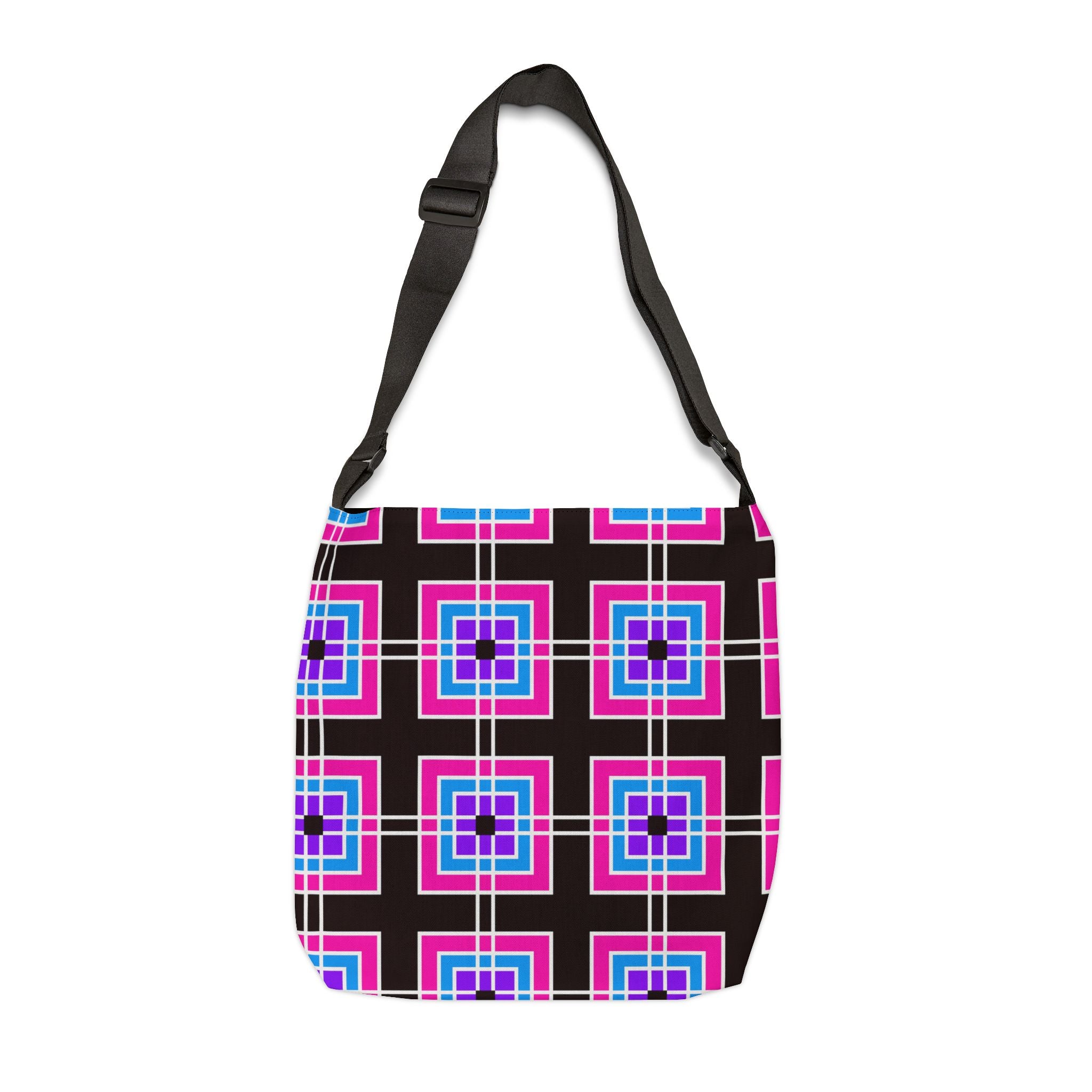 Colorful Geometric Adjustable Tote Bag, Stylish Handbag for Everyday Use, Shopping Bag, Casual Tote, Unique Gift Idea