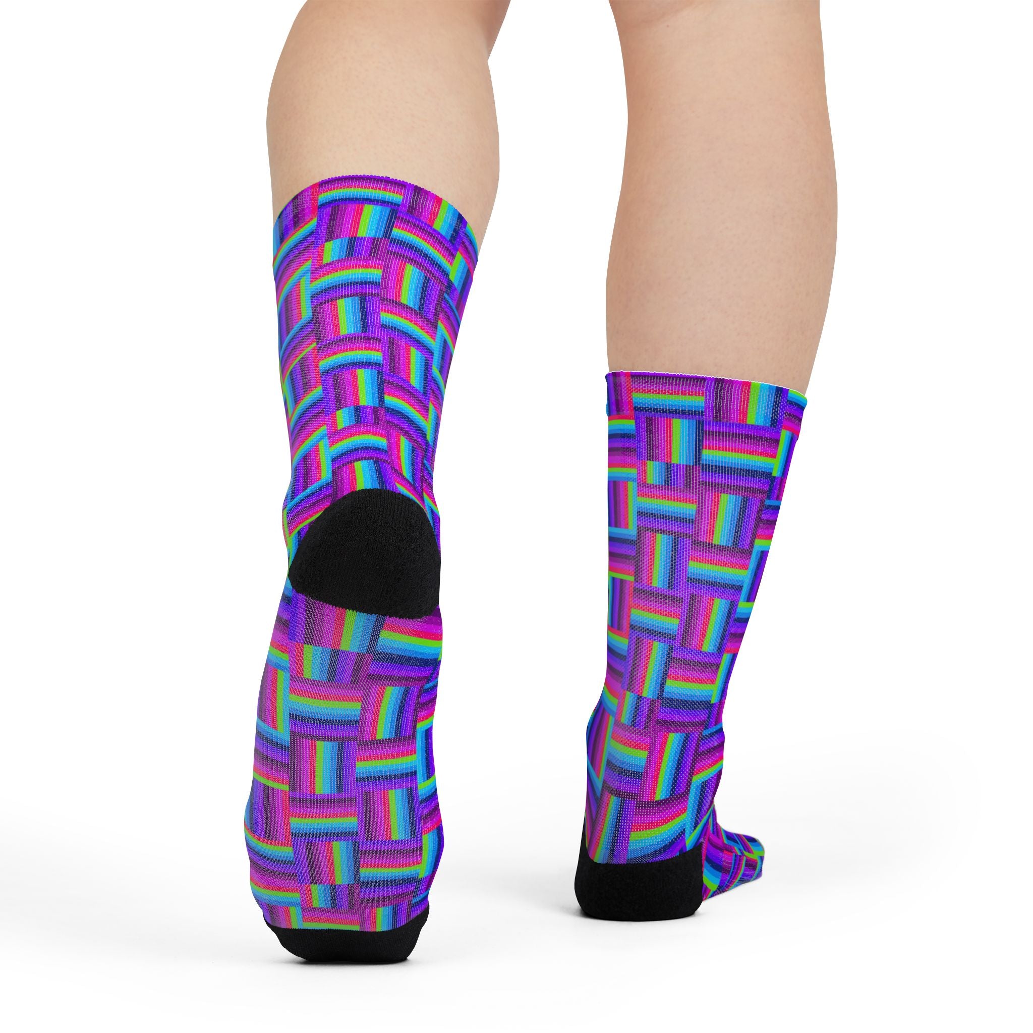Vibrant Patterned Crew Socks for Unique Style, Fun Gift for Fashion Lovers, Colorful Cotton Socks for Everyday Comfort, Novelty Socks [...]