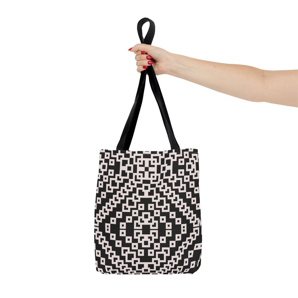 Chic Black and White Geometric Tote Bag | Stylish Everyday Carryall, Reusable Grocery Bag, Fashion Accessory, Gift for Her, Travel Tote