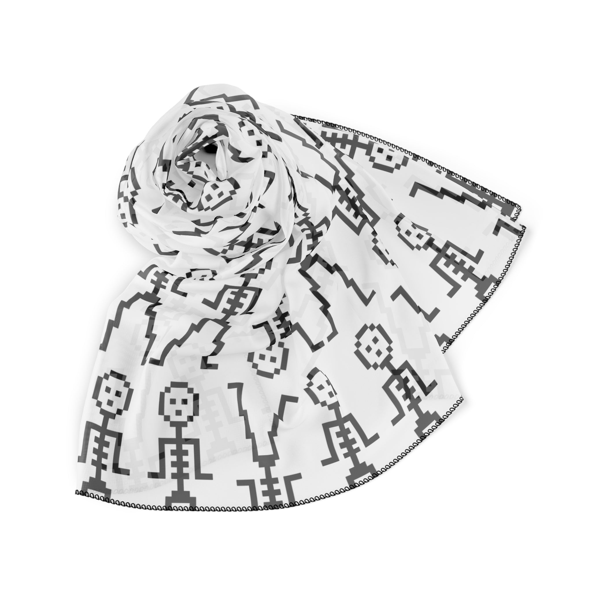 Scarf - Skeleton Design Scarf