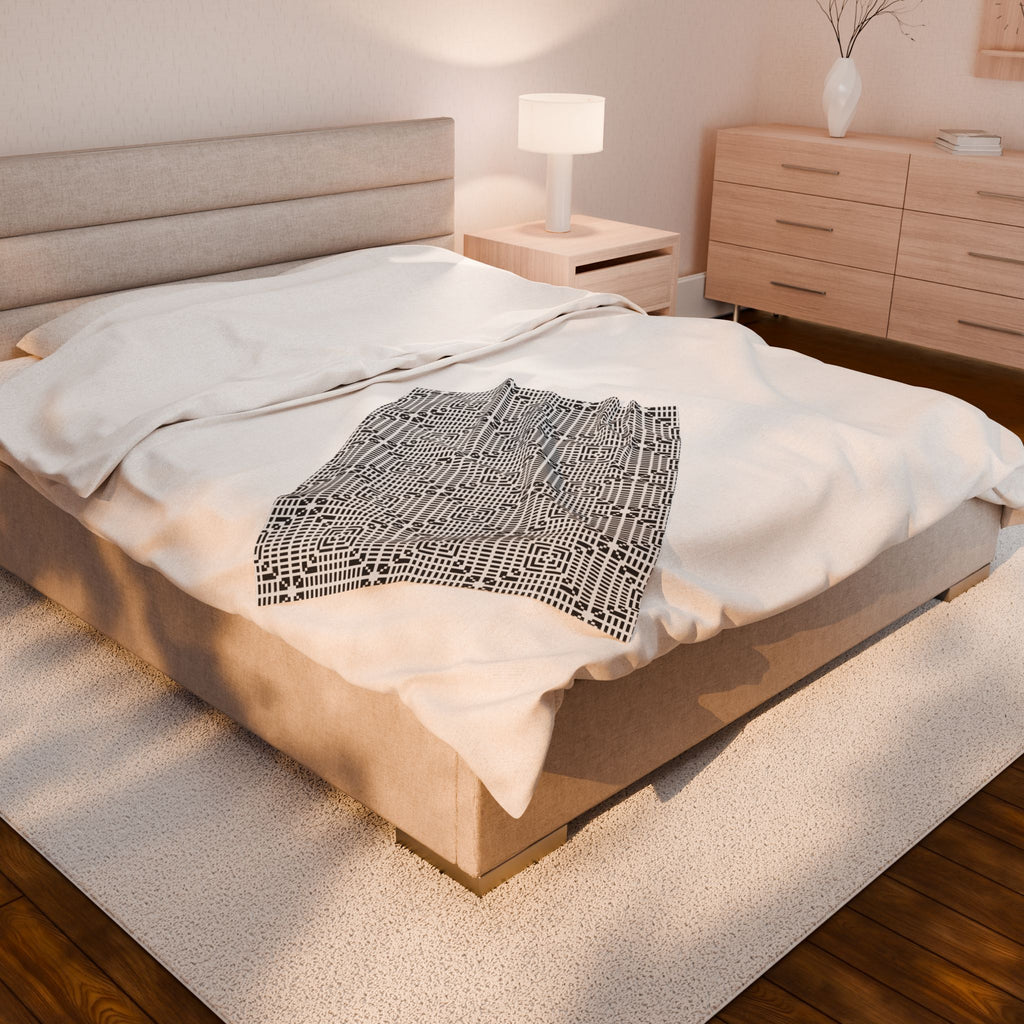 Cozy Velveteen Plush Blanket for Home, Perfect for Gift, Decor, Warmth, All Seasons, Ideal for Lounging & Relaxing