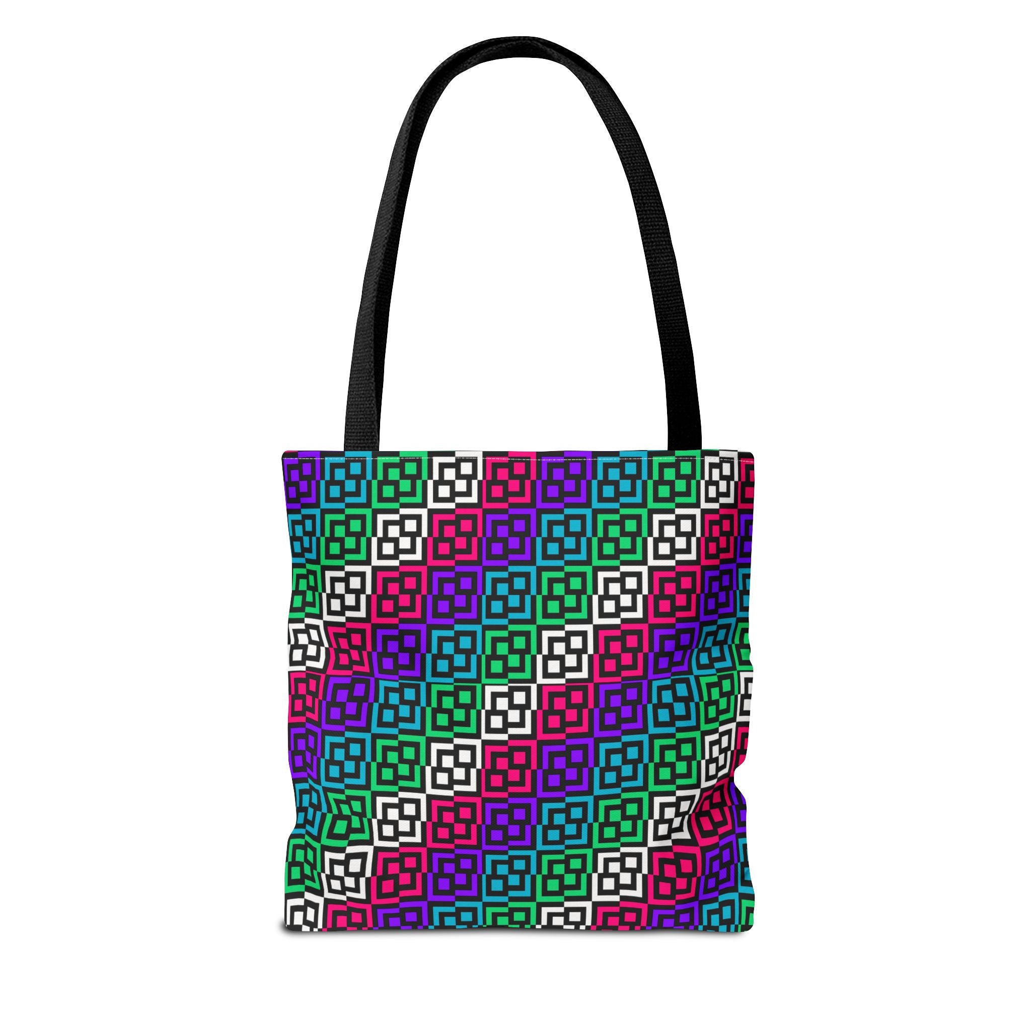 Colorful Geometric Tote Bag - Versatile Carry-All for Everyday Use, Eco-Friendly Shopping, Beach Days, Travel, Gifts