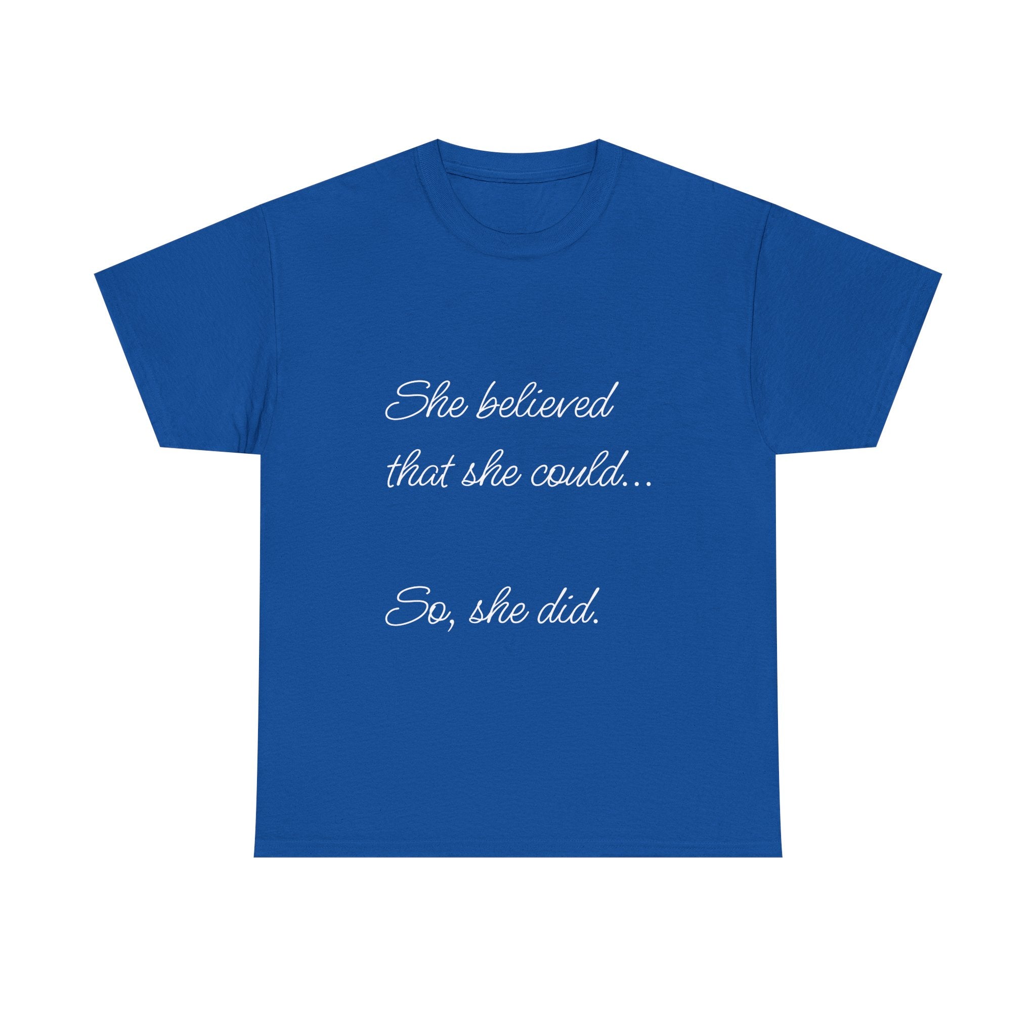 Motivational Quote Tee, Unisex Heavy Cotton T-Shirt, Inspirational Graphic Tee, Empowerment Shirt, Gift for Her, Casual Statement Top