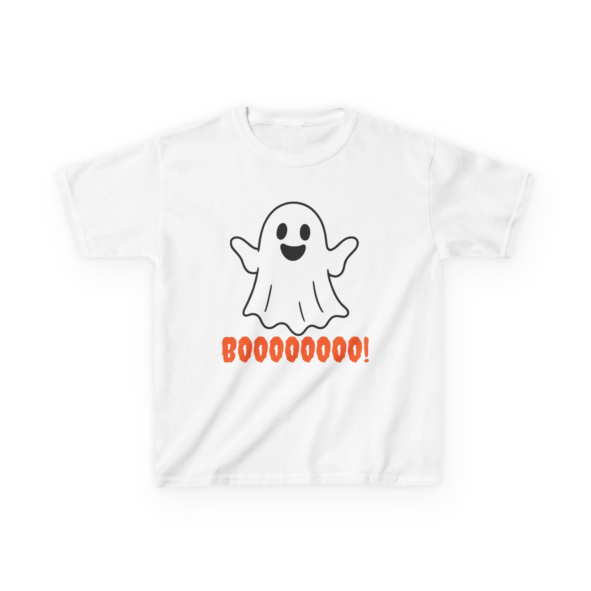 KIDS: Ghosty Boo Kids Tee, Halloween Shirt, Fun Ghost Design Tee, Kids Party Outfit, Cute Halloween Apparel
