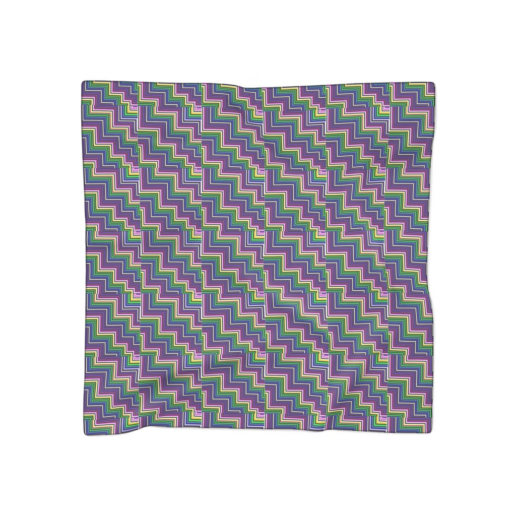 Trendy Zigzag Poly Scarf, Chic Fashion Accessory, Lightweight Wrap, Fall Winter Layering, Unique Gift for Her