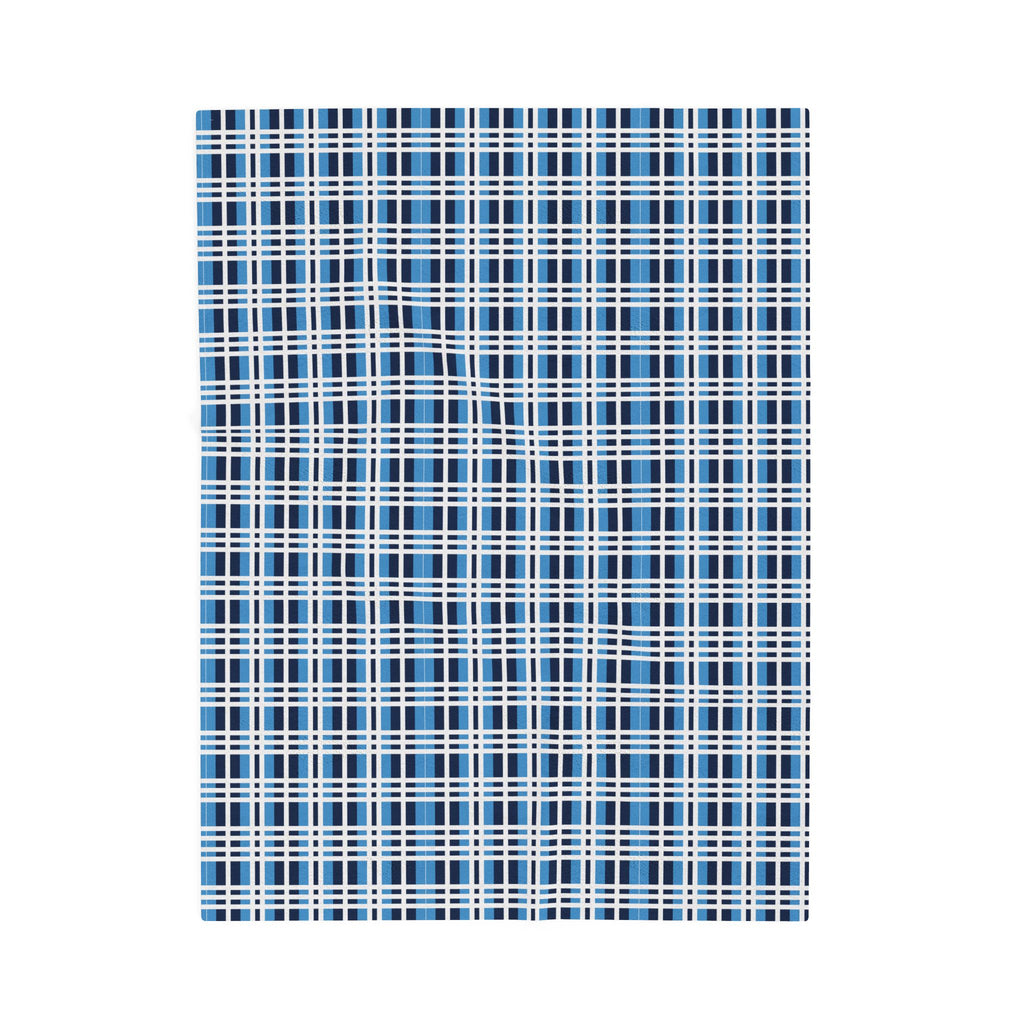 Cozy Plaid Velveteen Plush Blanket, Soft Throw Blanket for Home Decor, Gift for College Students, Campfire Blanket, Stylish Warm Cover