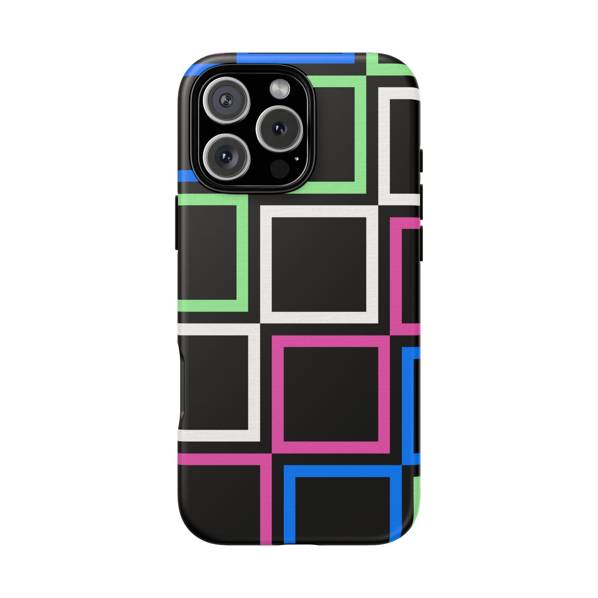 Colorful Geometric Phone Case - Tough Cases, Durable Cover, Stylish Accessory, Gift for Her, Tech Lover