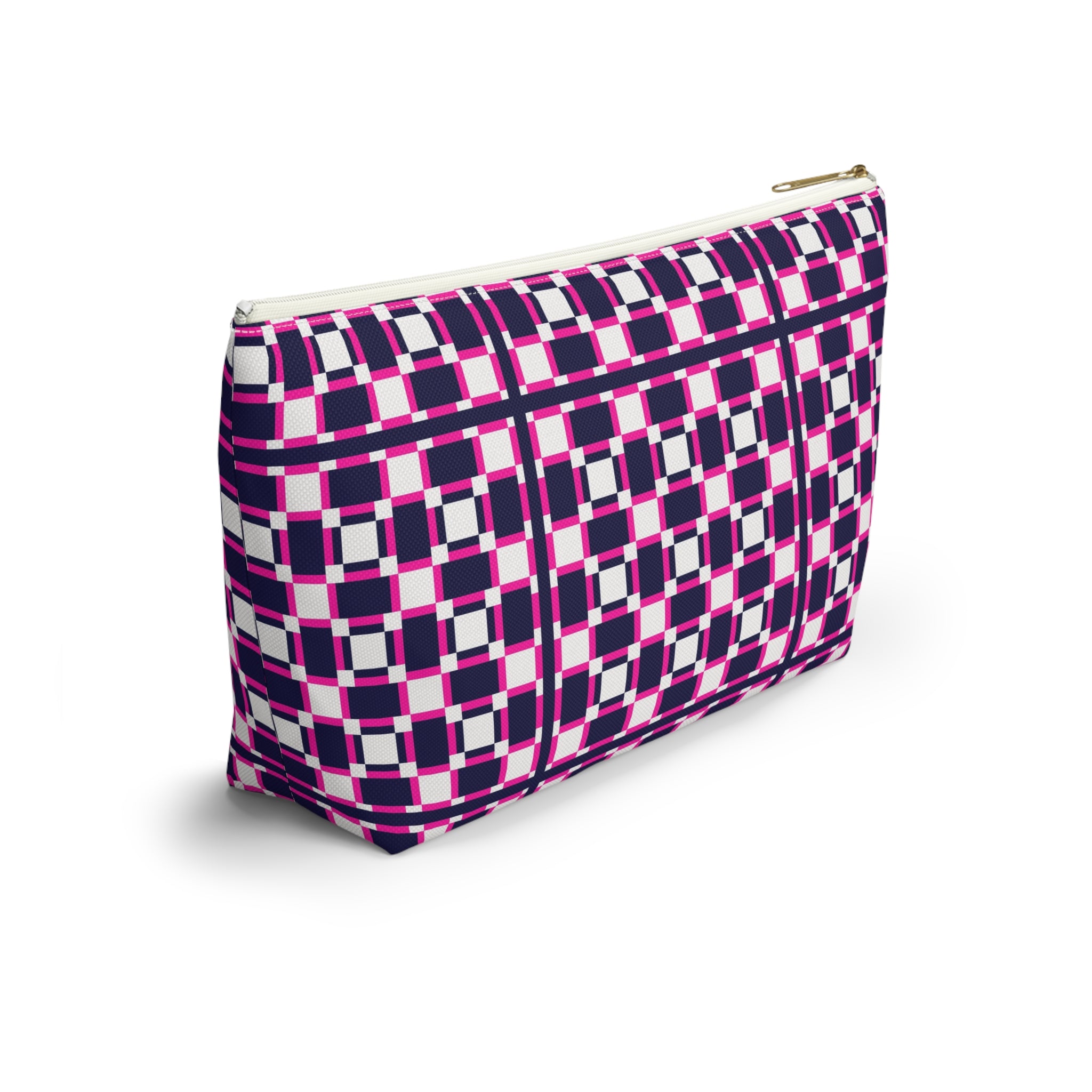 Vibrant Geometric Accessory Pouch, Makeup Bag, Organizing Pouch, Gift for Her, Travel Essentials, Fashion Accessory