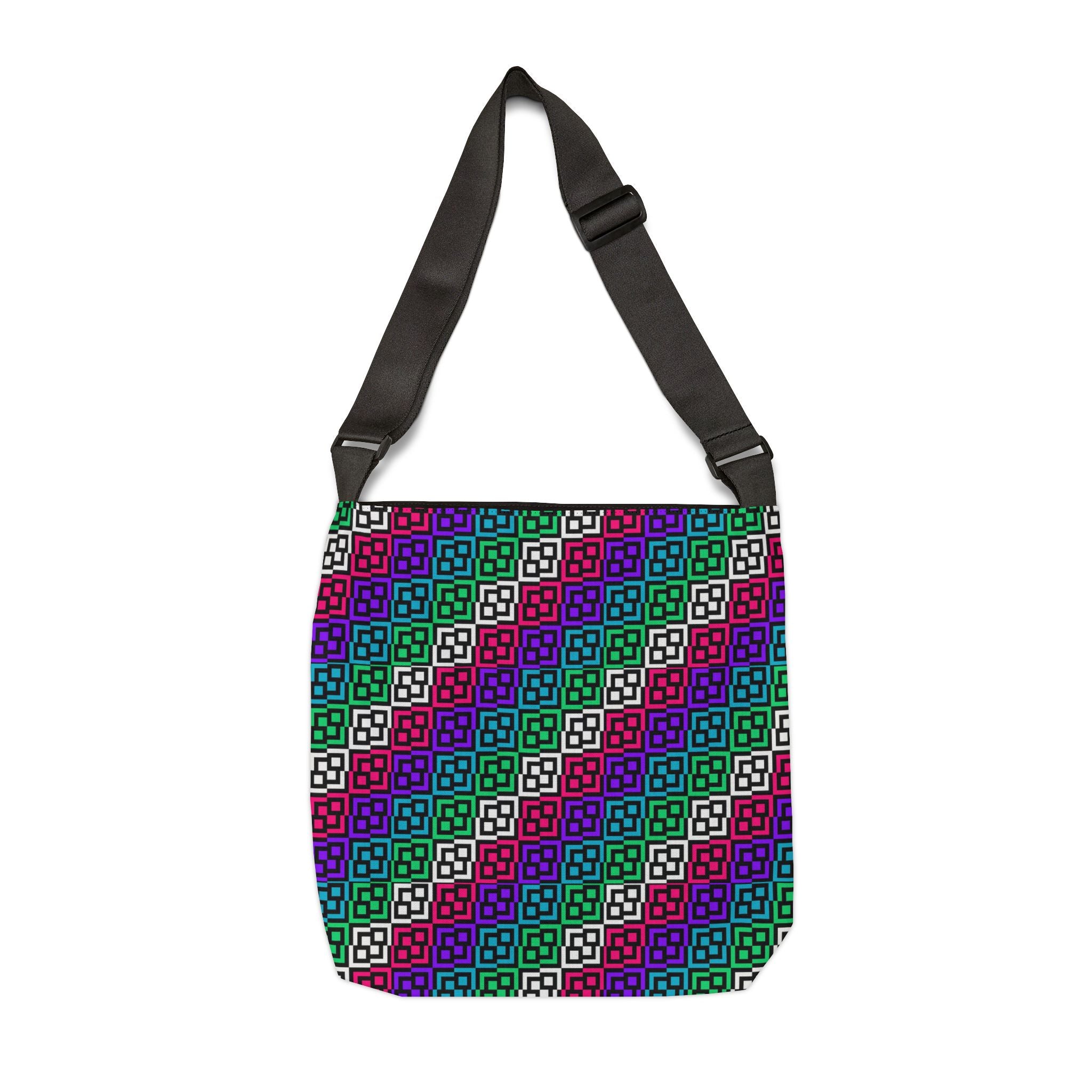 Colorful Pattern Adjustable Tote Bag for Everyday Use, Eco-Friendly Shopping Bag, Stylish Travel Carrier, Perfect Gift for Any Occasion