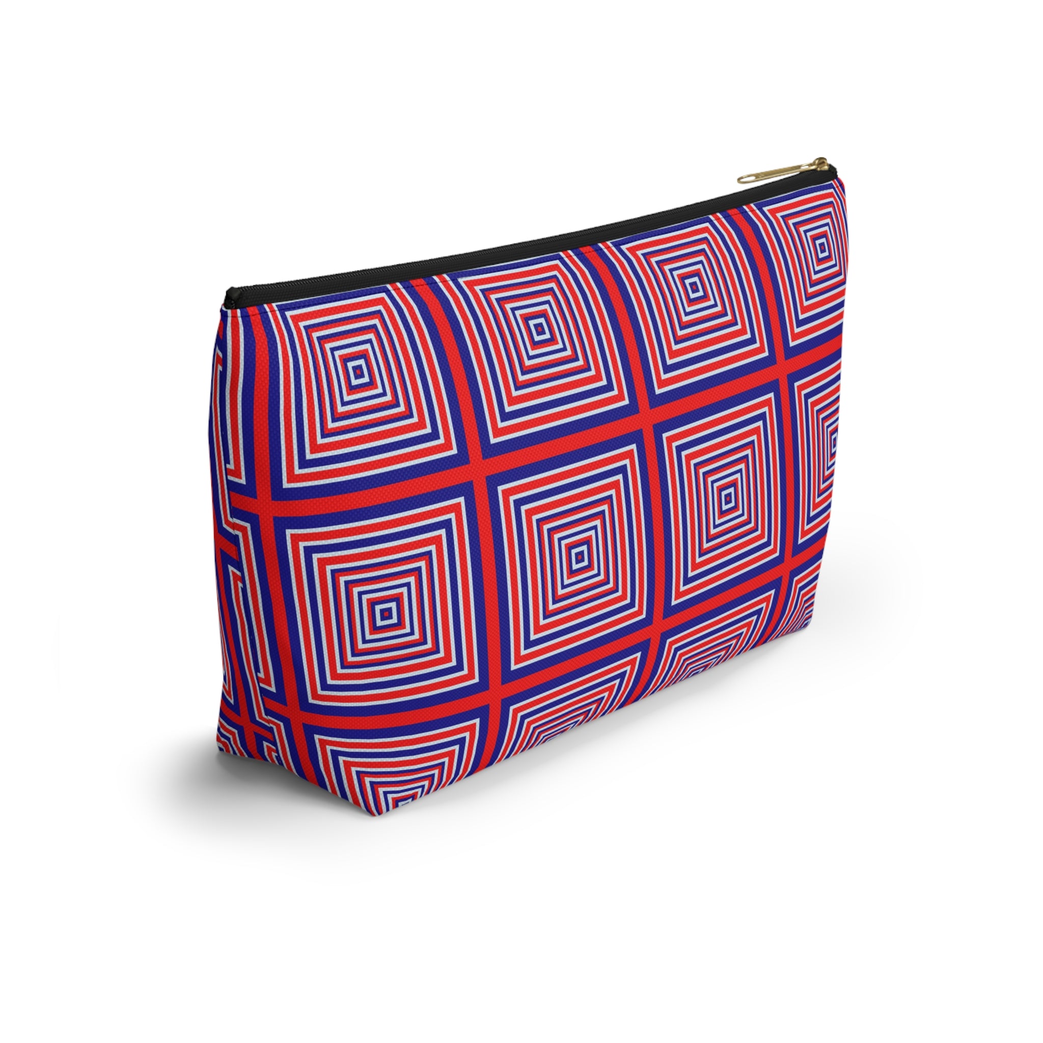 Geometric Print Accessory Pouch, Colorful Makeup Bag, Travel Organizer, Gift for Her, Summer Vibes