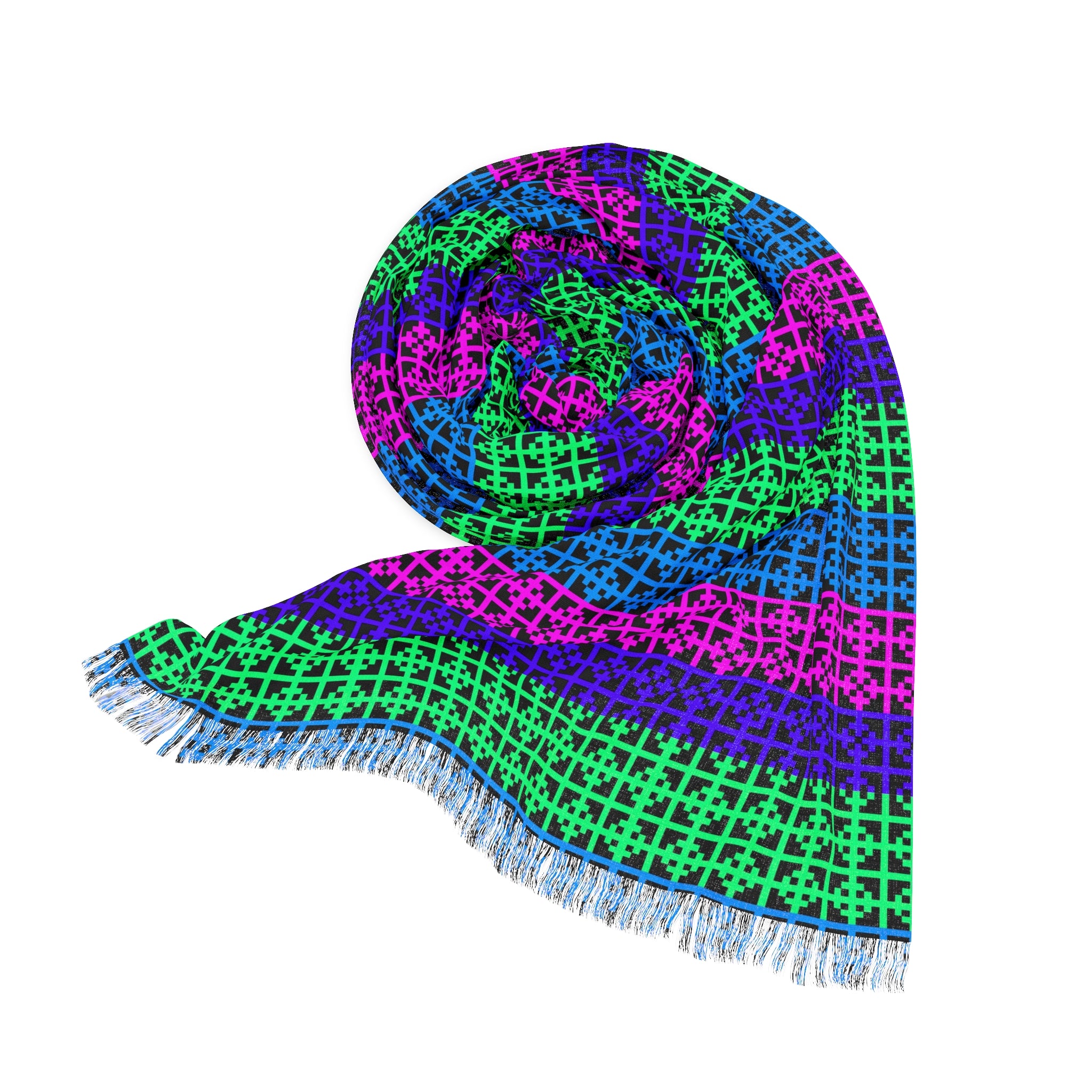 Vibrant Woven Scarf - Boho Chic Wrap, Trendy Accessory, Spring/Summer Fashion, Gift for Her, Festival Style
