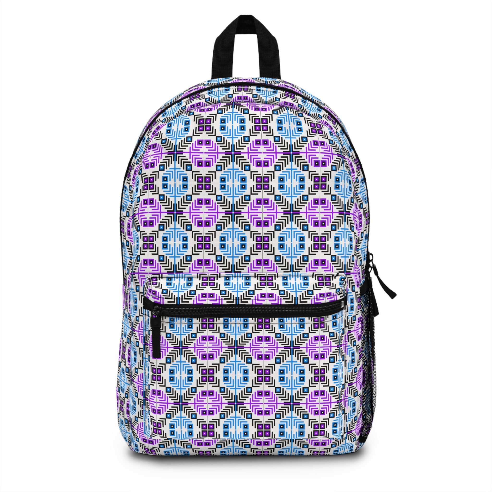Vibrant Pattern Backpack, Colorful Daypack, Boho Style Bag for Travel, School and Work, Unique Gift for Her, Trendy Tote