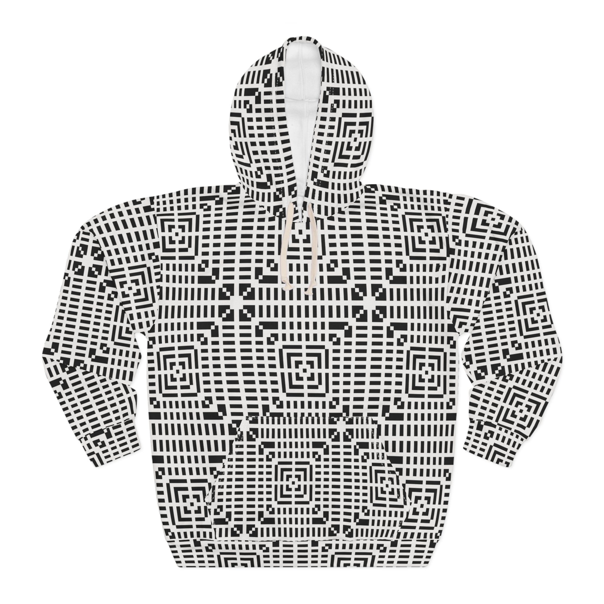 Colorful Geometric Unisex Pullover Hoodie | Cozy, Versatile, Perfect for Casual Wear, Gifts, Festivals, and Relaxation