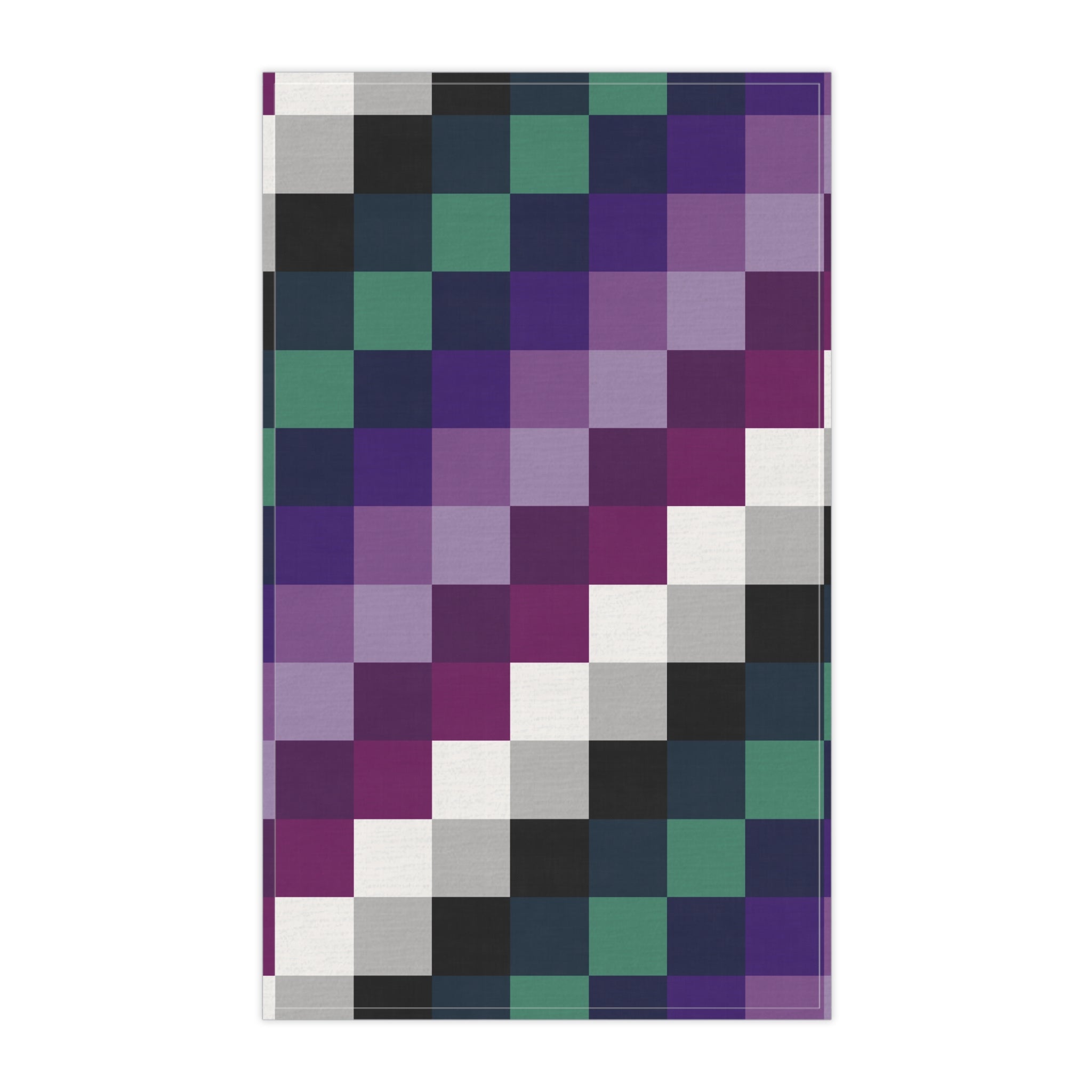 Chic Gradient Tea Towels, Modern Kitchen Decor, Colorful Dish Towels, Purple and Teal Kitchen Towels, Stylish Home Accessories