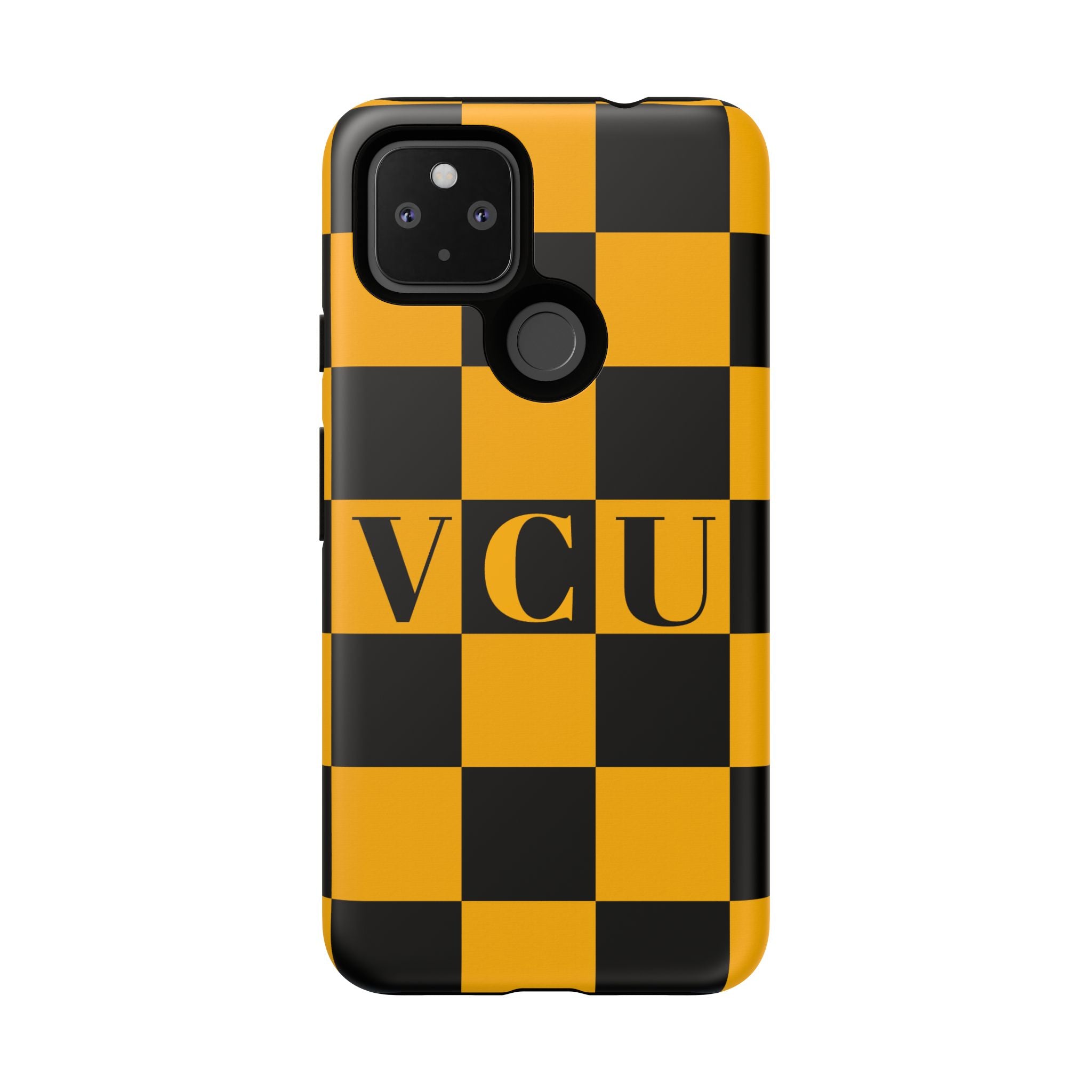 VCU Checkered Phone Case, Tough Cases for VCU Fans, College Student Gear, Sports Team Accessory, Unique Gift Idea