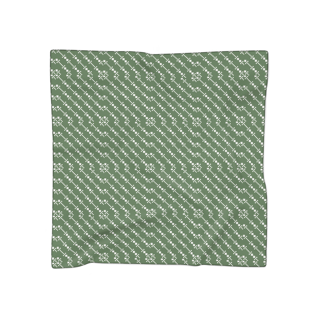 Stylish Poly Scarf, Trendy Green Scarf, Lightweight Fashion Accessory, Gift for Her, Bohemian Chic