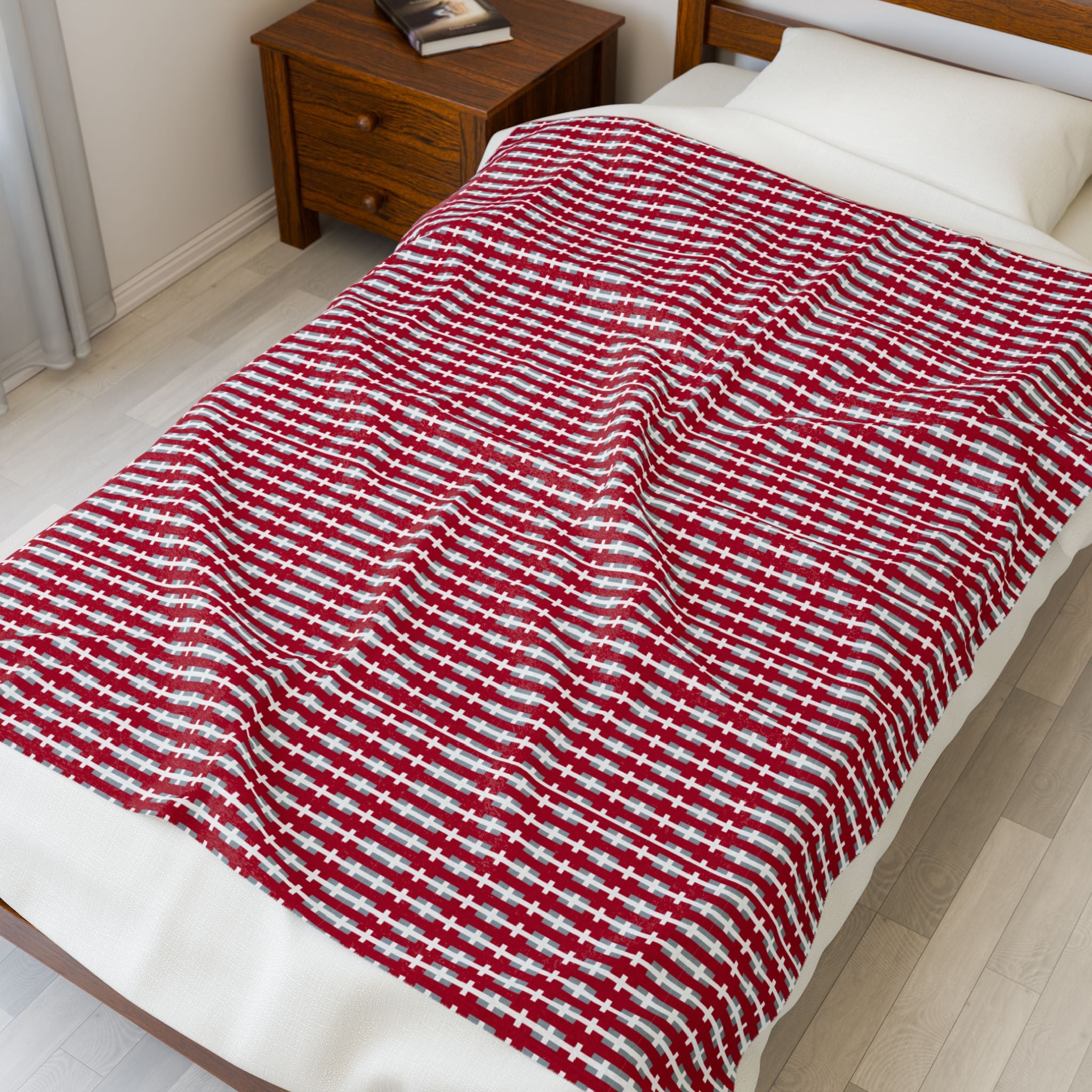 Cozy Ohio State Velveteen Plush Blanket, Soft Throw for Game Days, College Dorm Decor, Home Comfort, Gift for Students