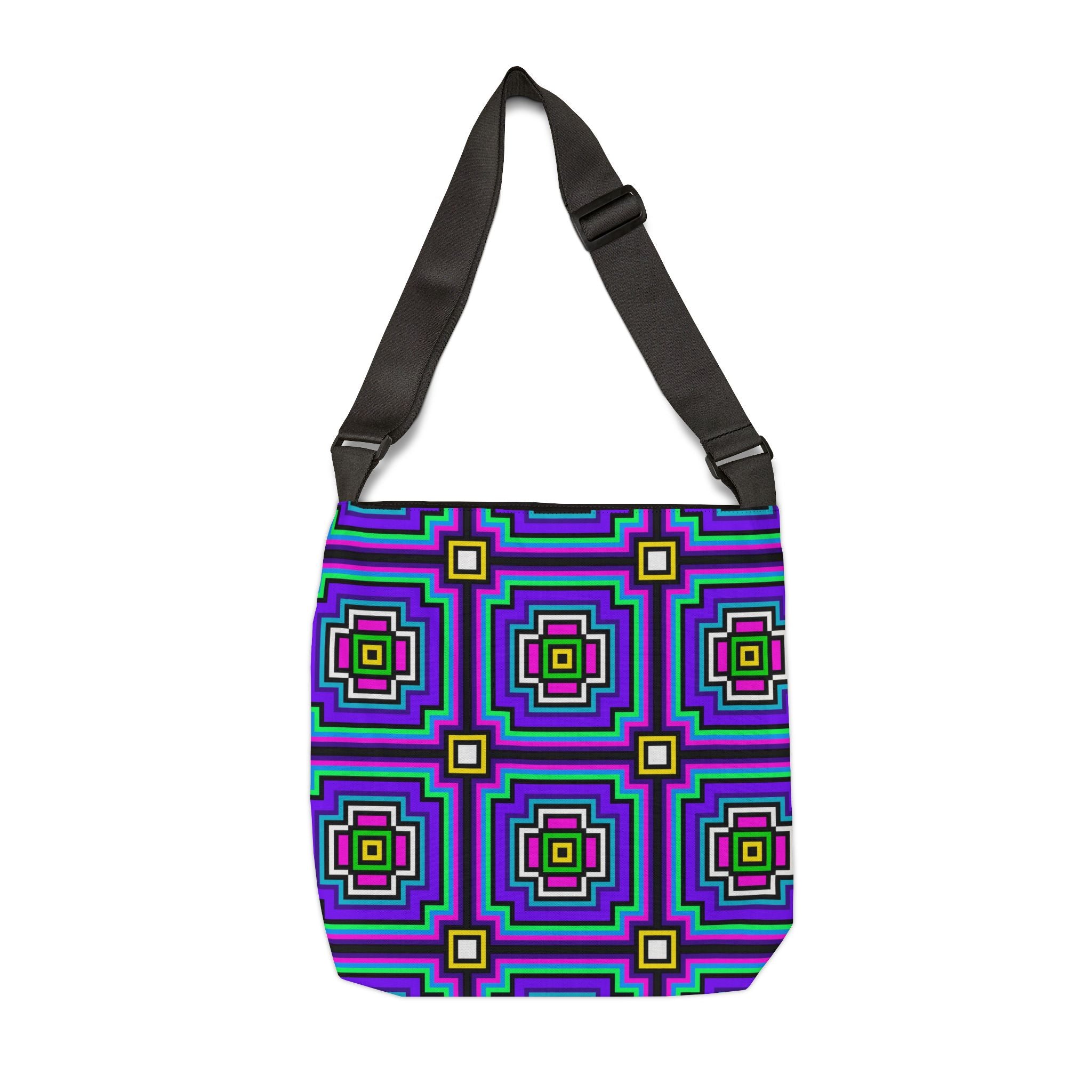 Vibrant Abstract Adjustable Tote Bag, Eco-Friendly Bag, Stylish Shopping Bag, Summer Accessory, Perfect for Travel, Gift for Art Lovers