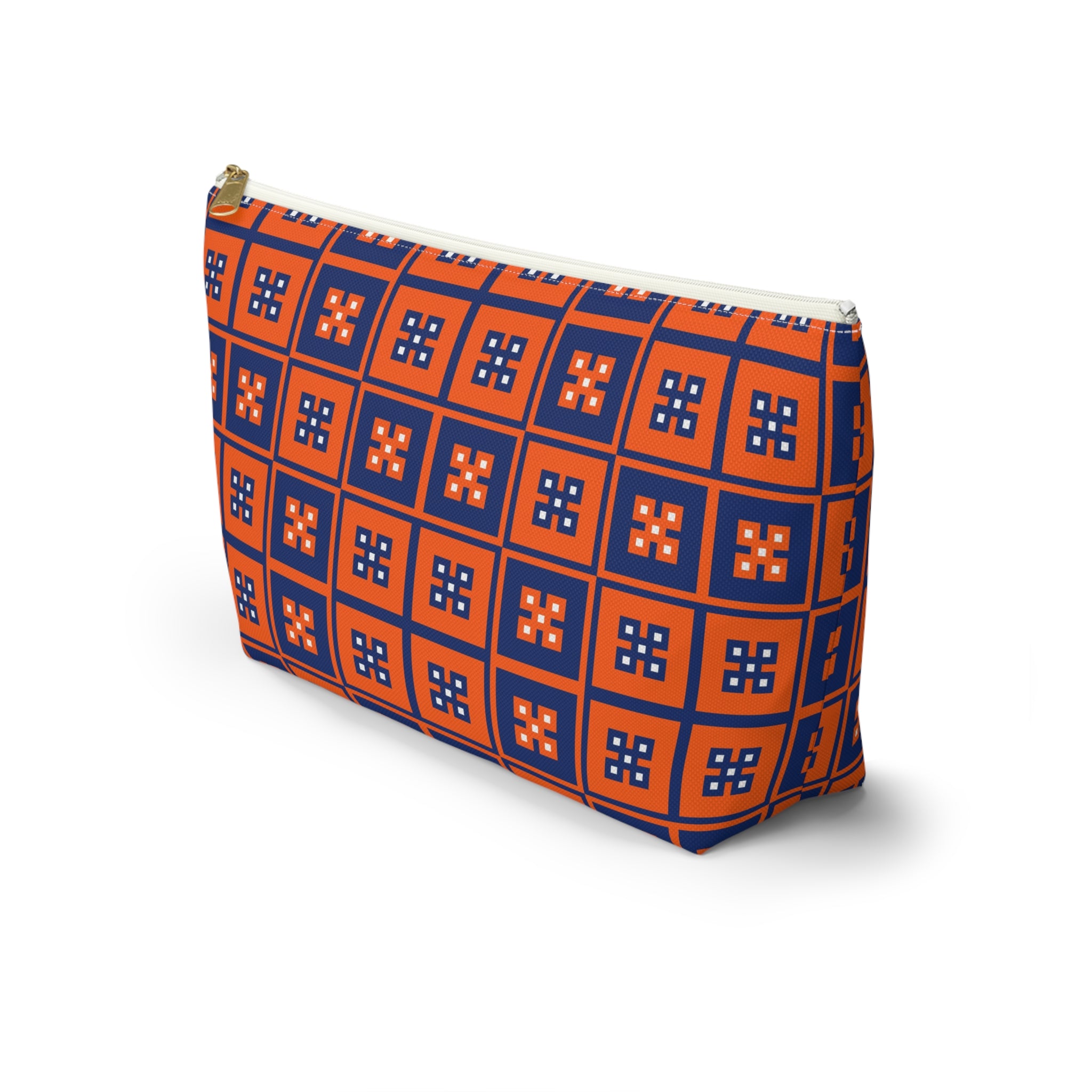 Vibrant T-bottom Accessory Pouch for Essentials, Makeup Organizer, Travel Bag, Gift for Friends, Eco-friendly Design