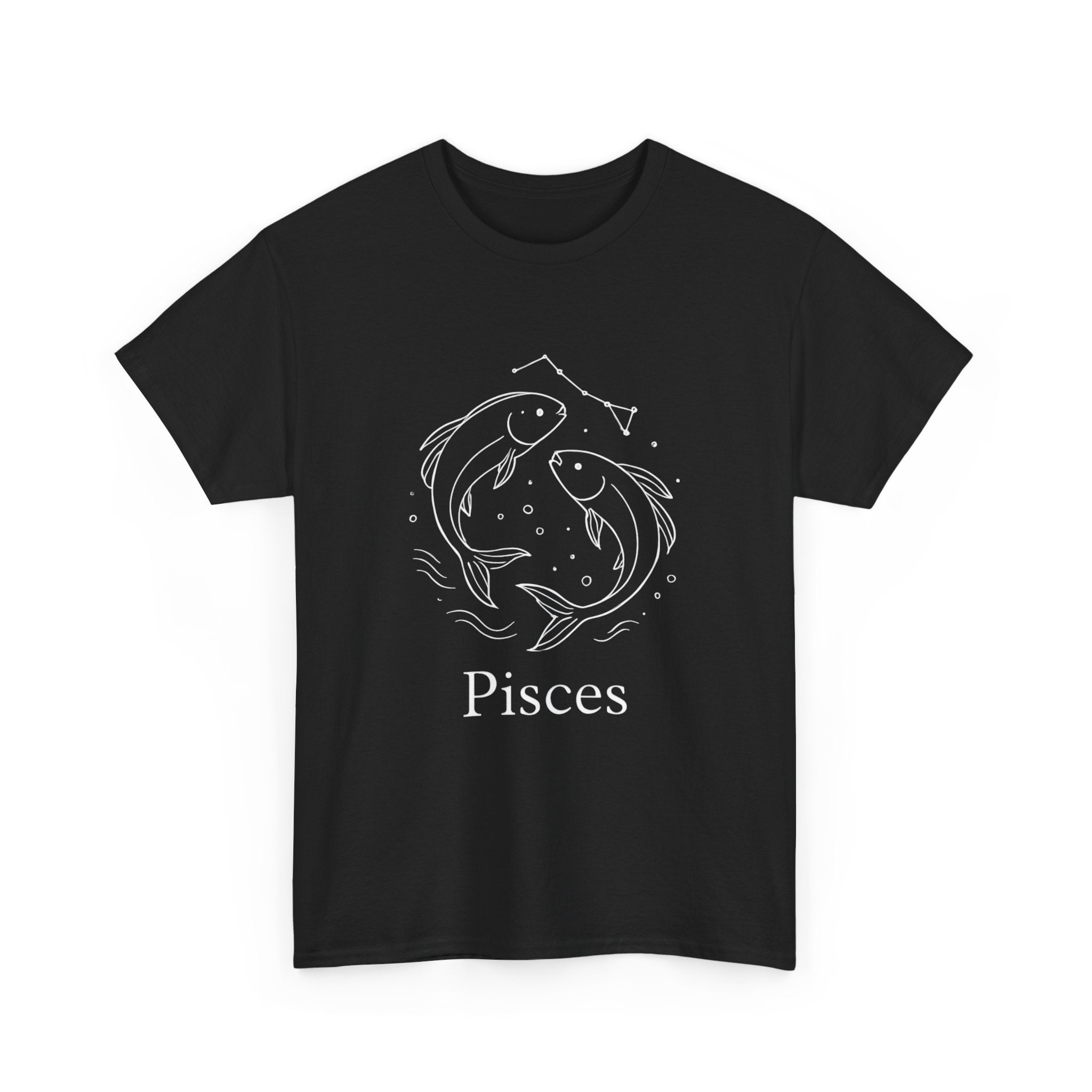 Pisces Unisex Heavy Cotton Tee, Astrology Shirt, Zodiac Gift, Horoscope Apparel, Birthday T-Shirt, Star Sign Clothing