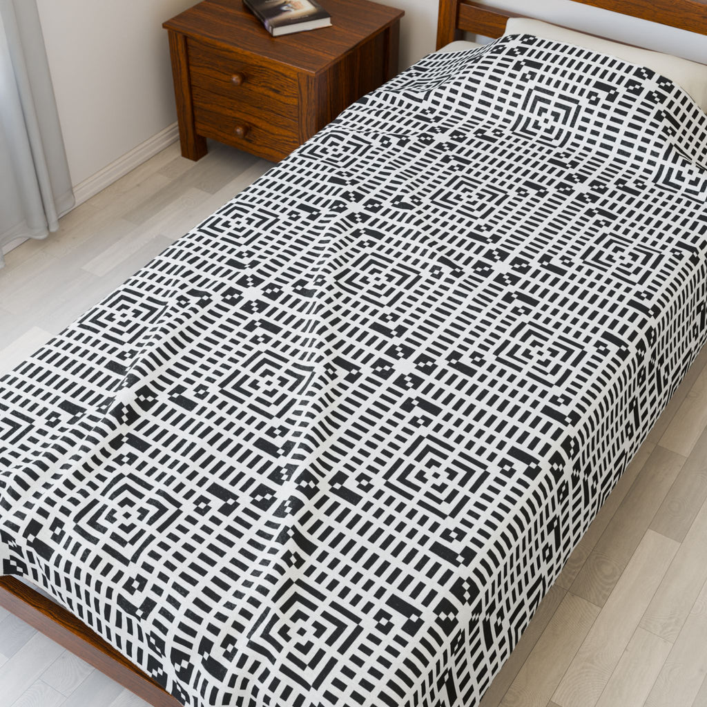 Cozy Velveteen Plush Blanket for Home, Perfect for Gift, Decor, Warmth, All Seasons, Ideal for Lounging & Relaxing