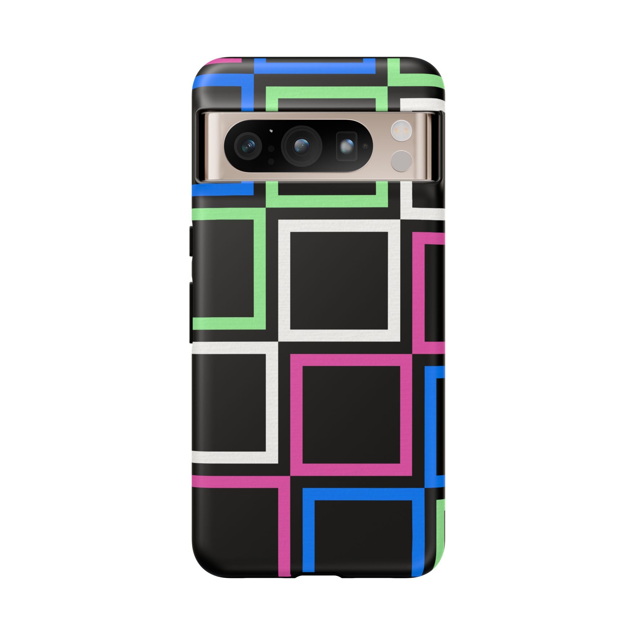 Colorful Geometric Phone Case - Tough Cases, Durable Cover, Stylish Accessory, Gift for Her, Tech Lover