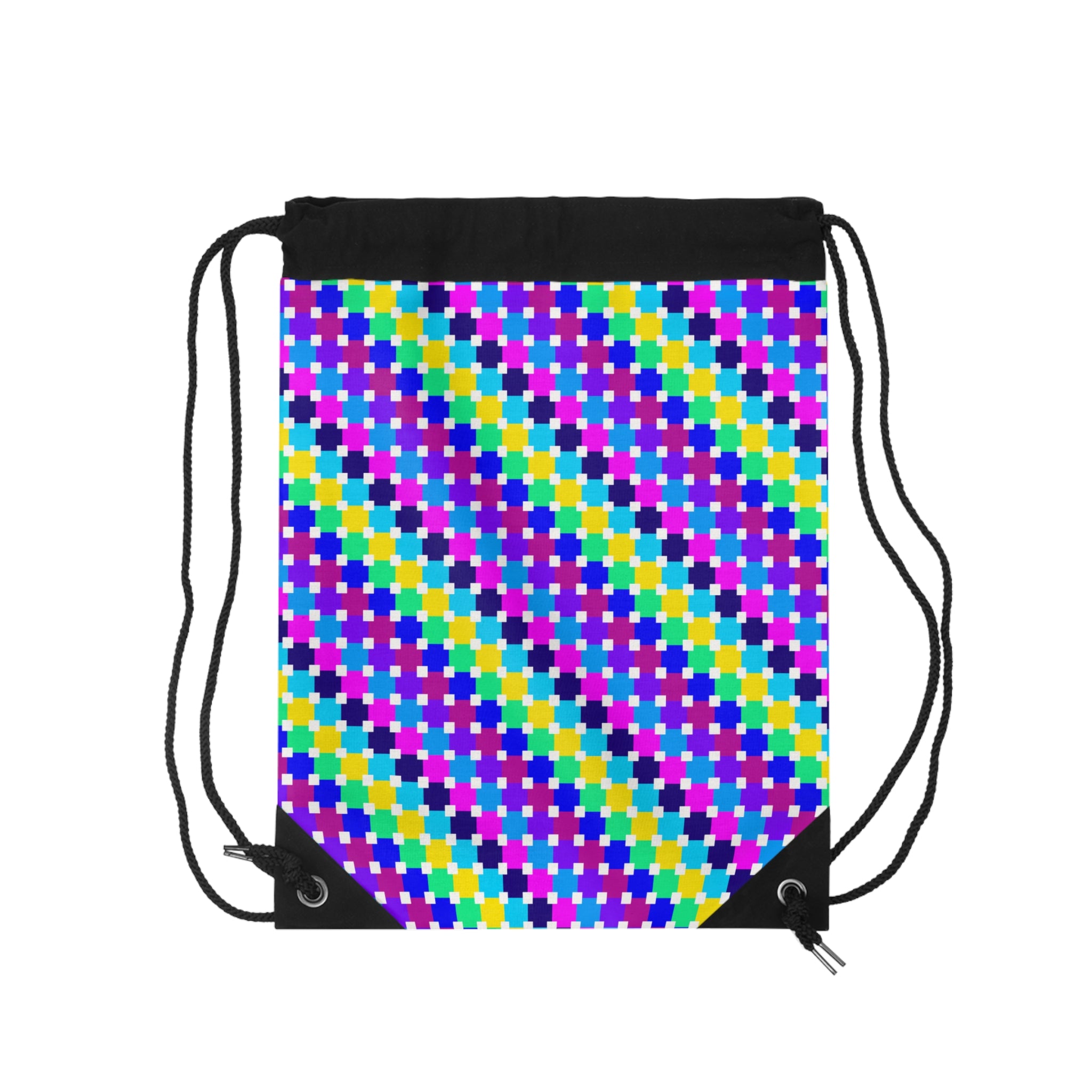 Vibrant Drawstring Bag - Colorful Backpack for School, Gym, Travel, Gift for Friends, Festival Essential