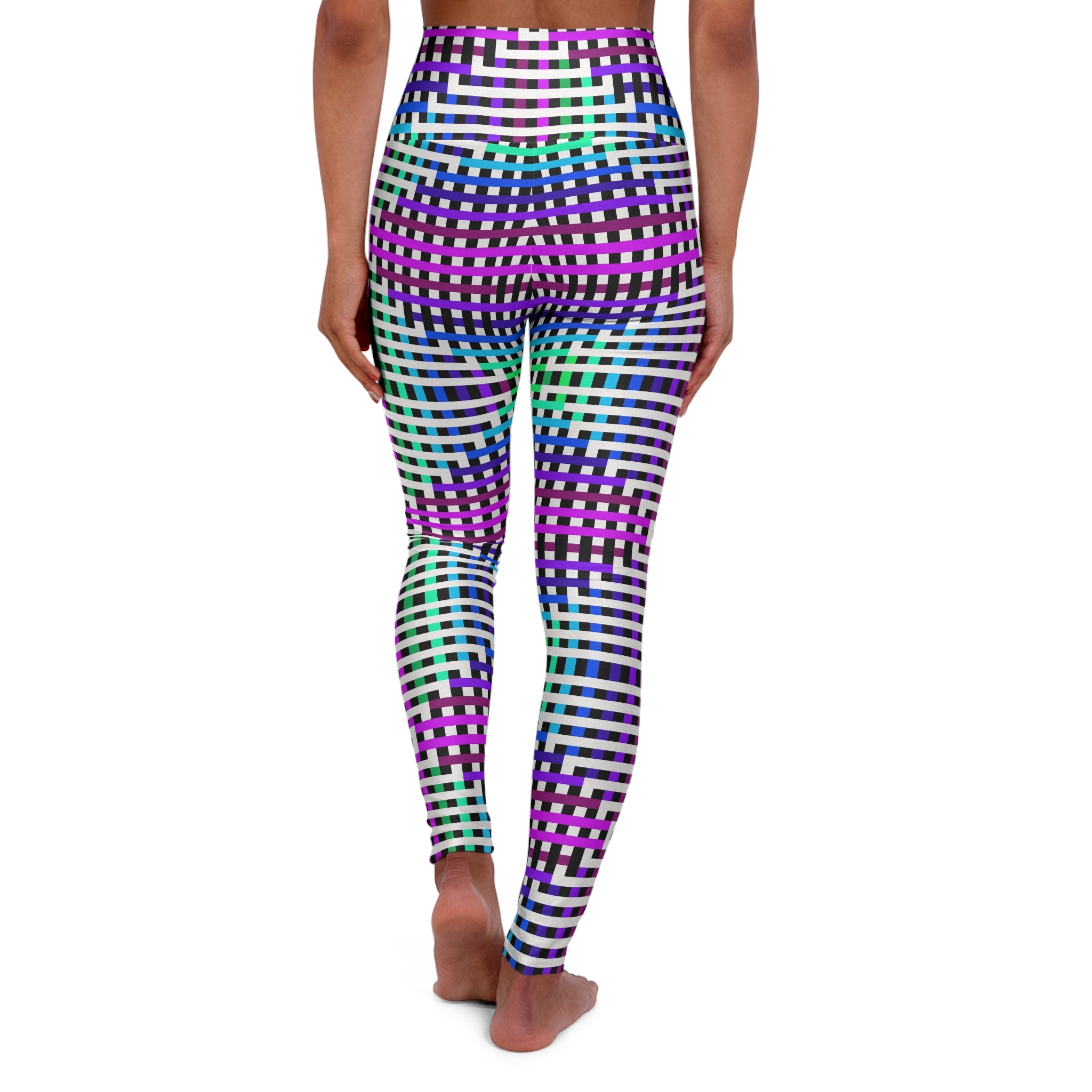 High Waisted Yoga Leggings, Colorful Workout Leggings, Fitness Leggings, Activewear for Women, Yoga Outfit, Casual Leggings