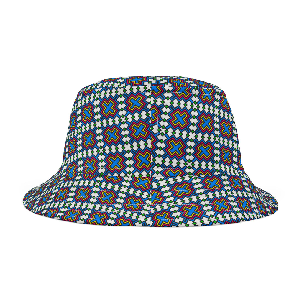 Vibrant AOP Bucket Hat, Trendy Summer Accessory, Festival Headwear, Beach Hat, Unisex Gift, 90s Style