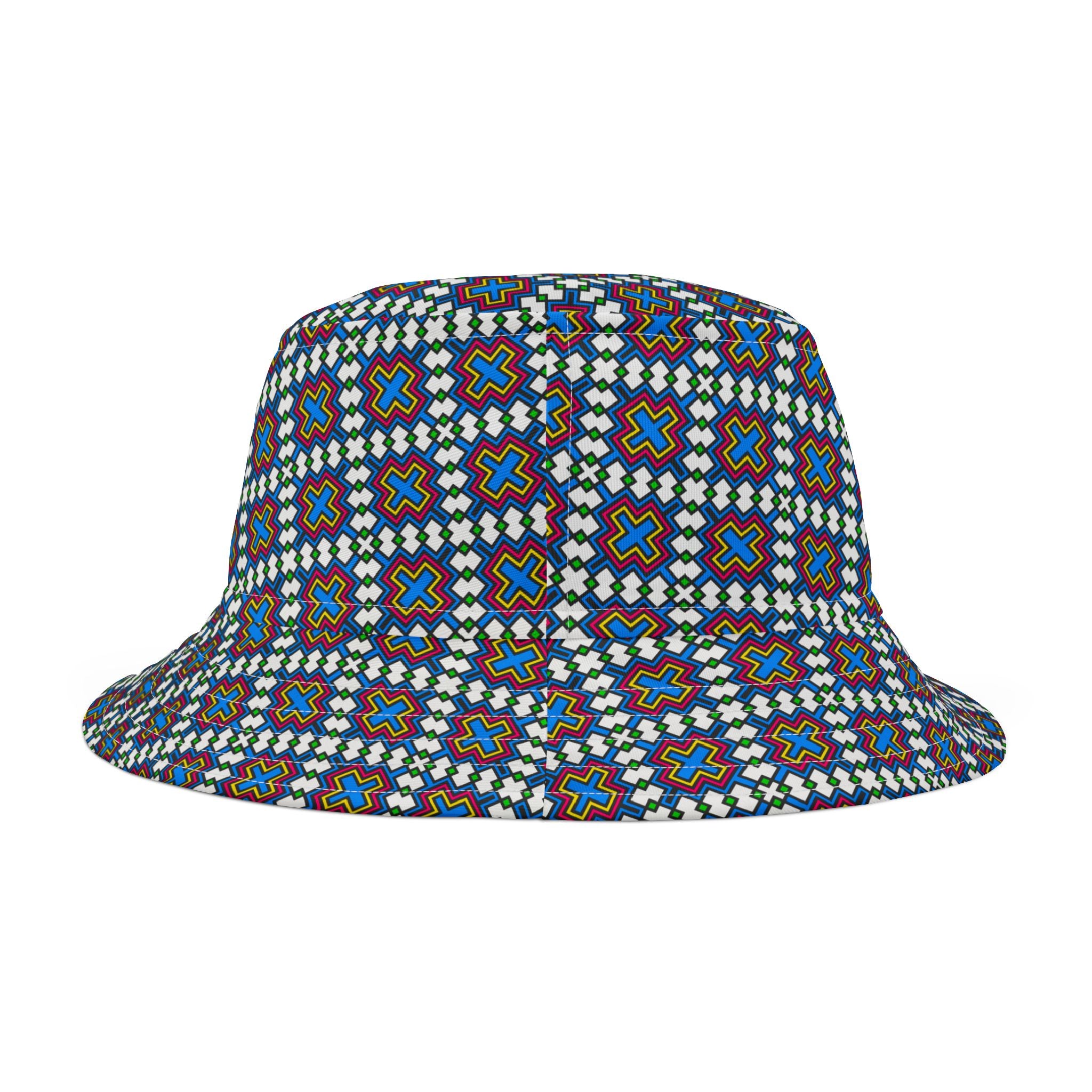 Vibrant AOP Bucket Hat, Trendy Summer Accessory, Festival Headwear, Beach Hat, Unisex Gift, 90s Style