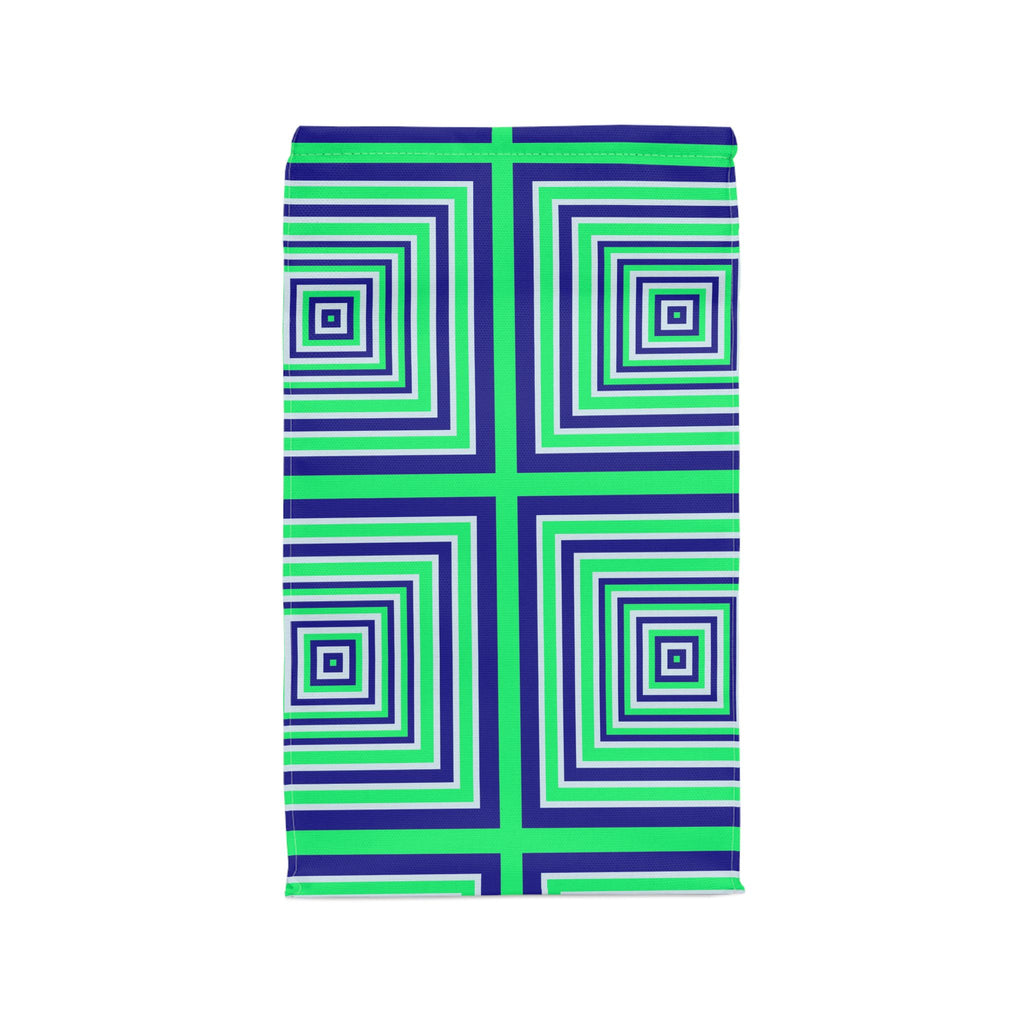 Vibrant Geometric Lunch Bag - Insulated Tote for School, Work, Picnics, Eco-Friendly Snack Carrier, Fun Pattern Stylish Lunch Tote