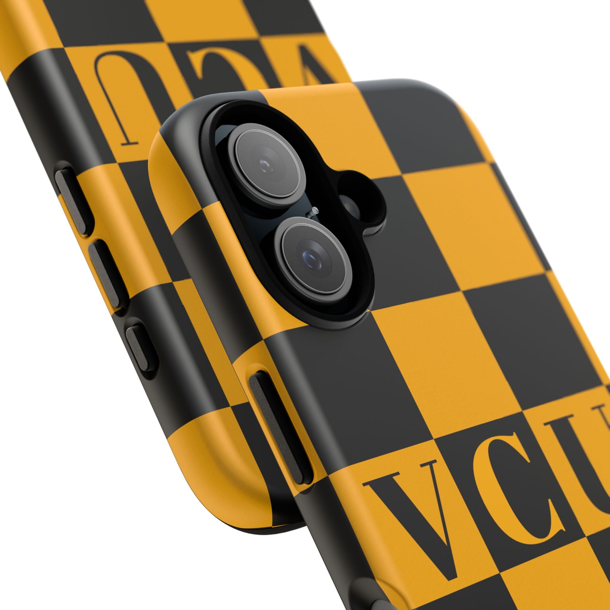 VCU Checkered Phone Case, Tough Cases for VCU Fans, College Student Gear, Sports Team Accessory, Unique Gift Idea